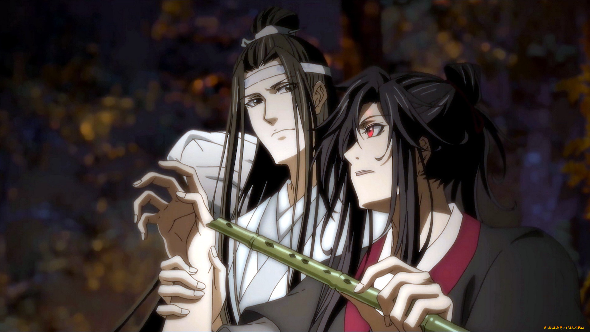 аниме, mo, dao, zu, shi, лань, ванцзи, вэй, усянь, флейта