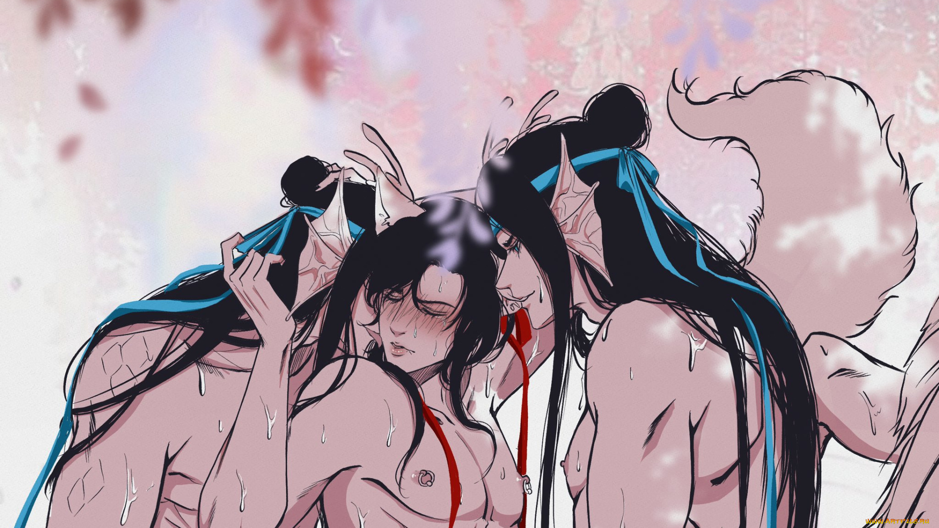 аниме, mo, dao, zu, shi, лань, ванцзи, вэй, усянь, сичень, драконы, лис