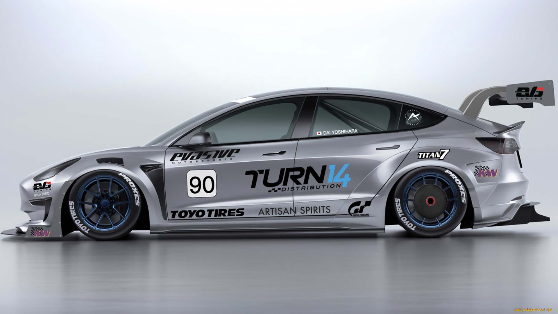 автомобили, 3д, tesla