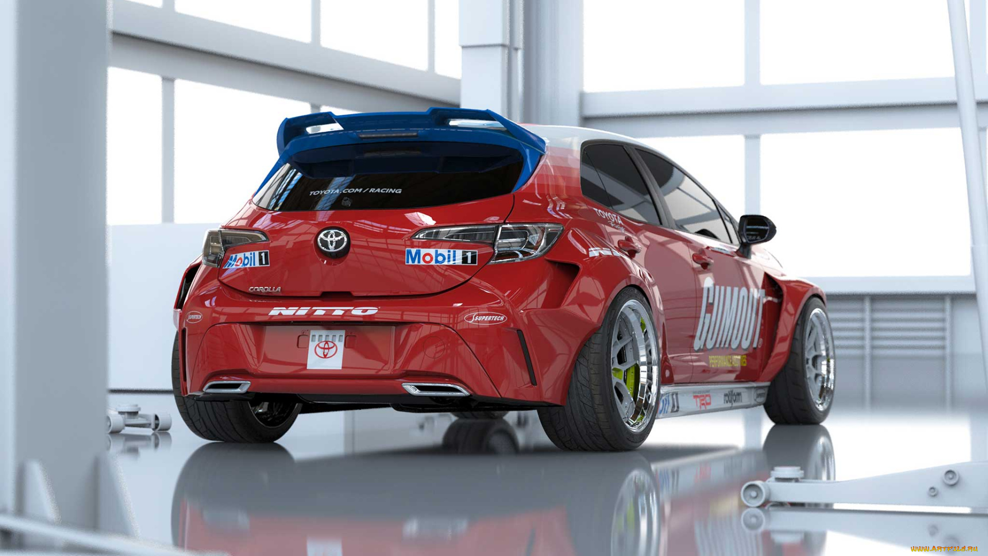 автомобили, 3д, toyota