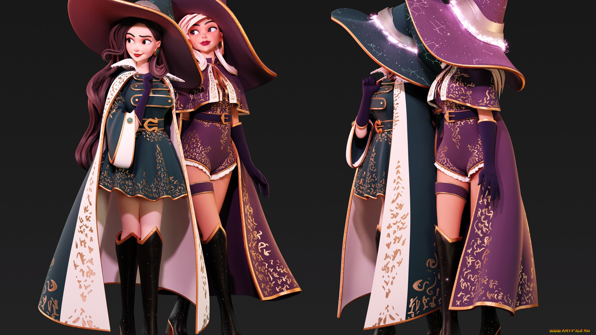 фэнтези, маги, , волшебники, девушки, ведьмы, подруги