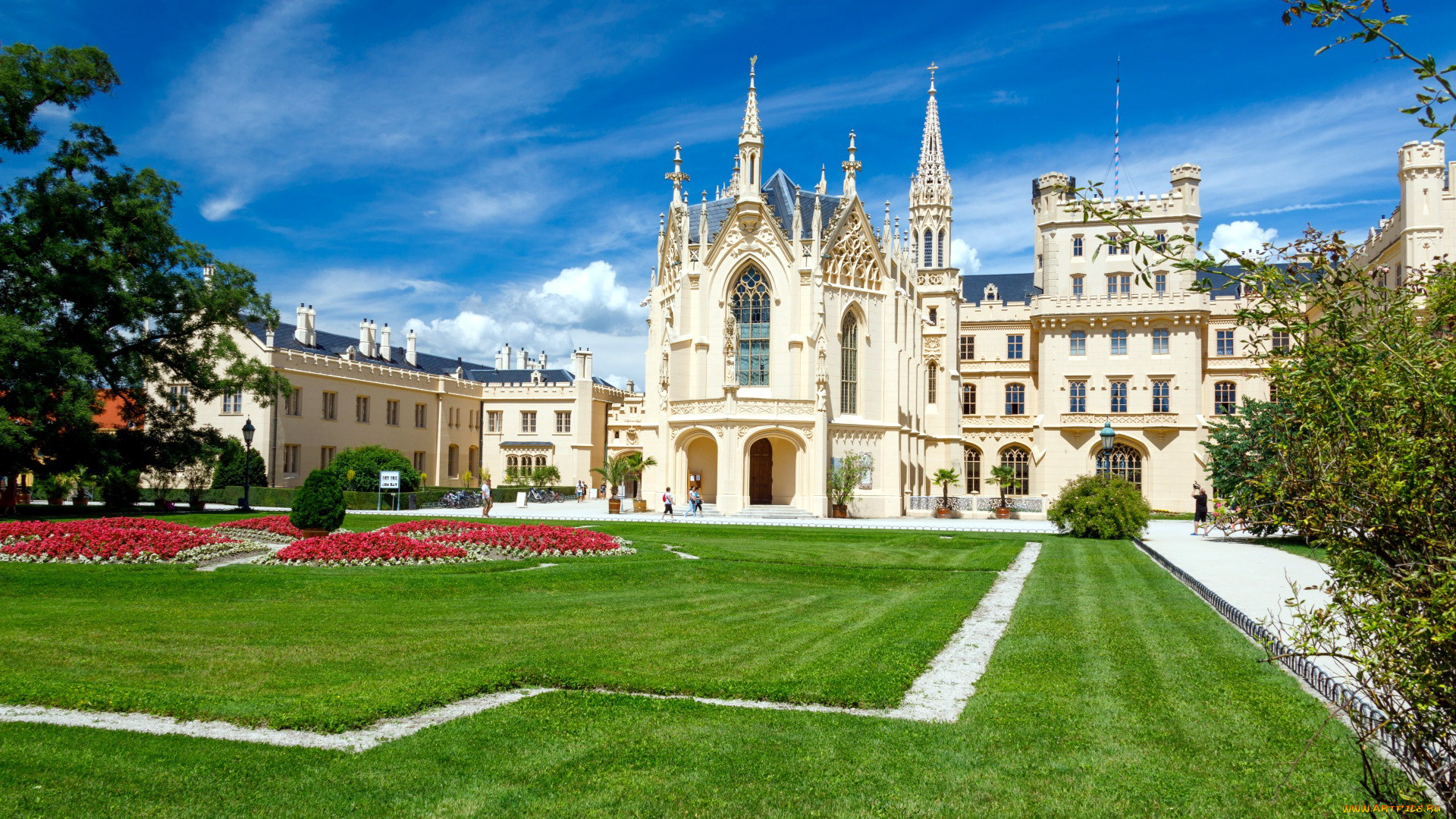 lednice, castle, города, замок, леднице, , чехия, lednice, castle