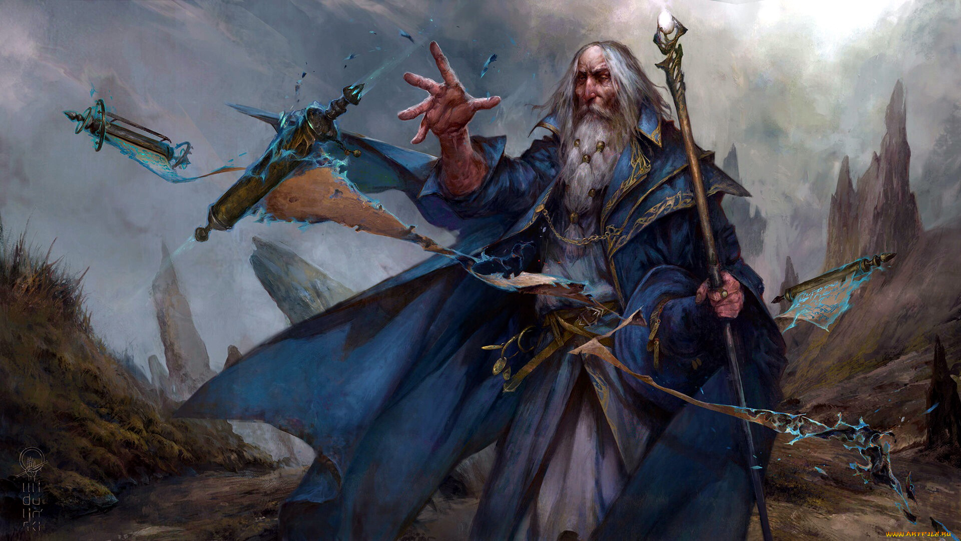 master, of, magic, видео, игры, старик, маг, свитки, магия, посох