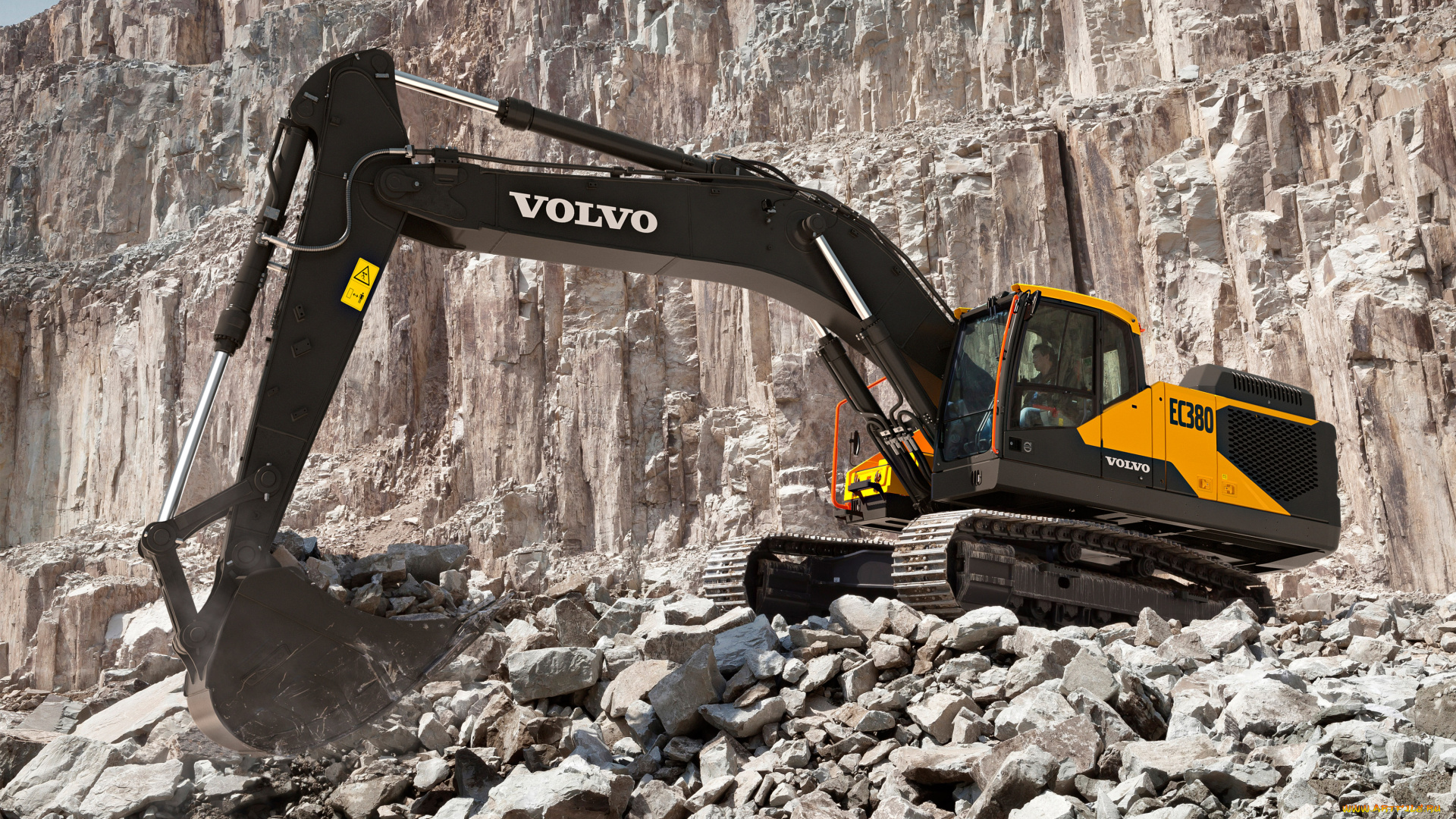 техника, экскаваторы, volvo