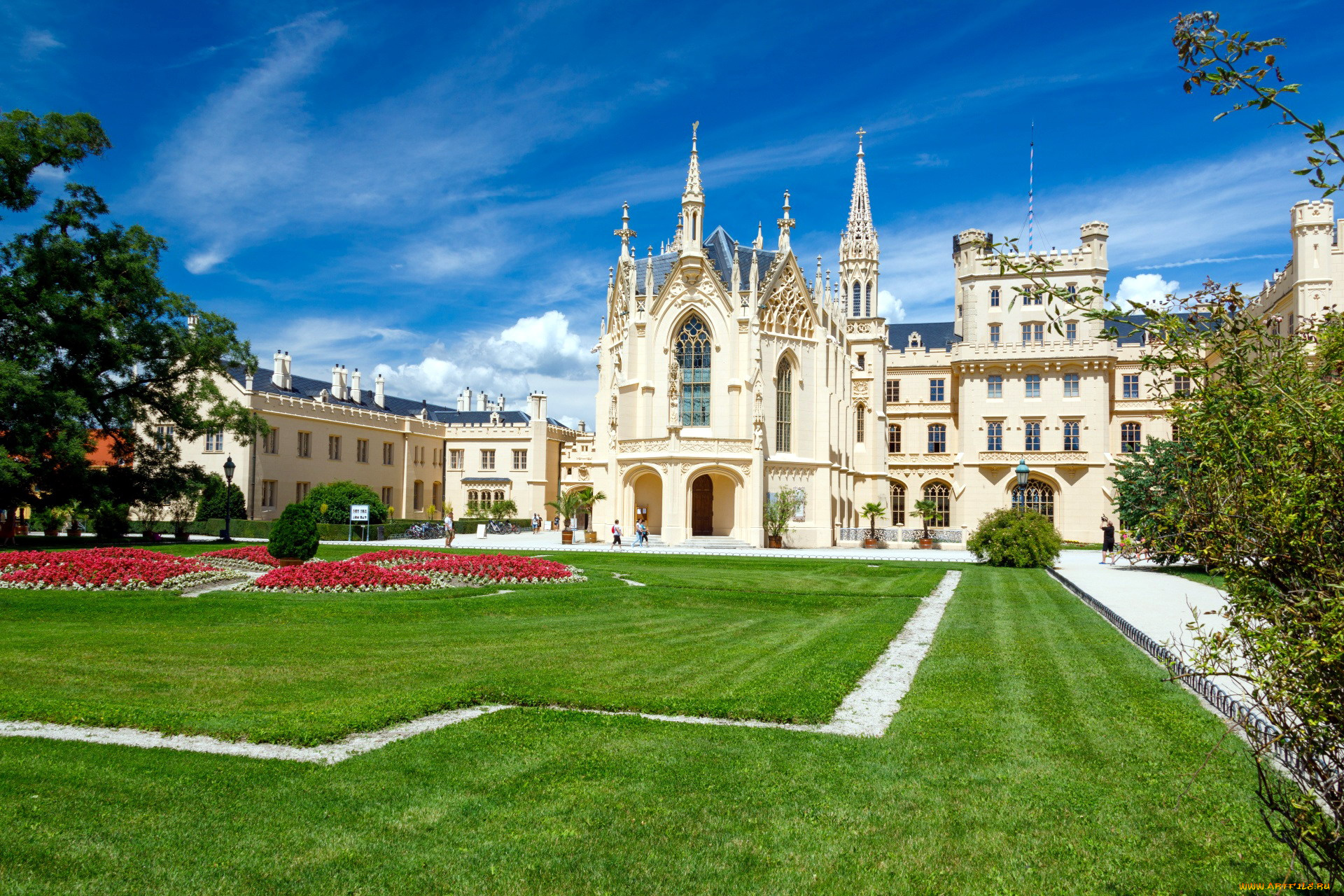 lednice, castle, города, замок, леднице, , чехия, lednice, castle