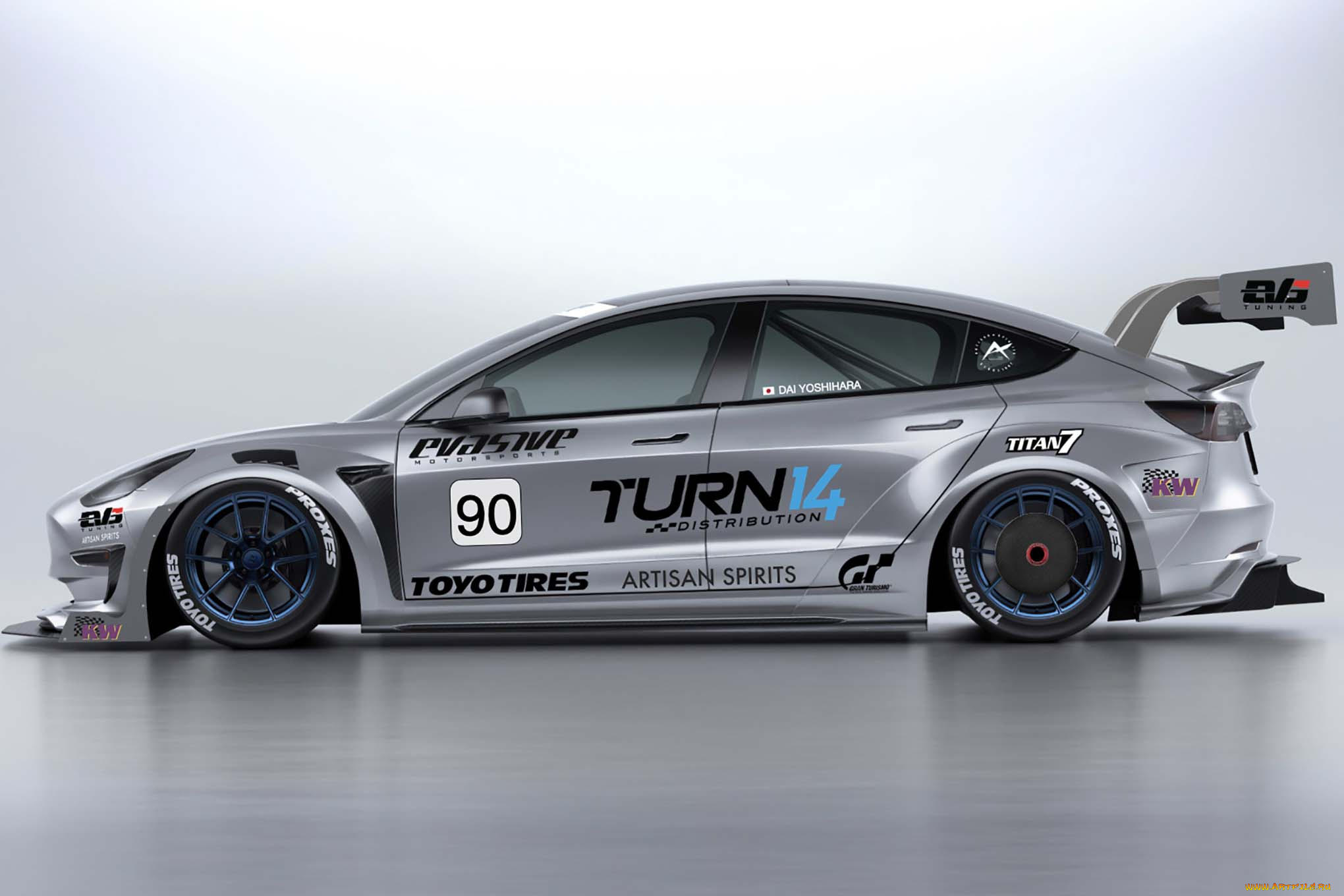 автомобили, 3д, tesla