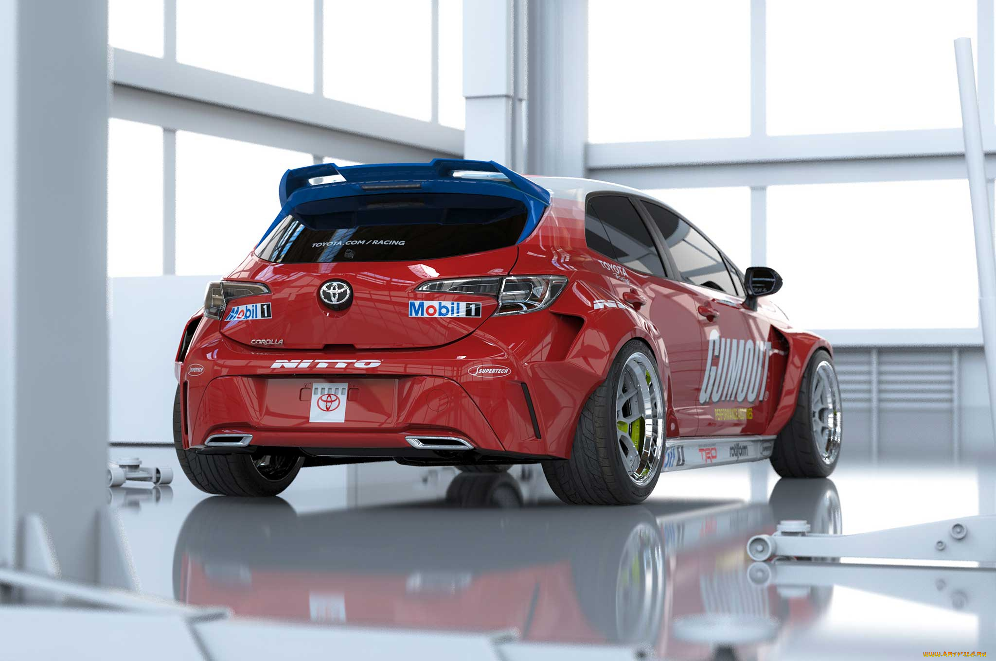 автомобили, 3д, toyota