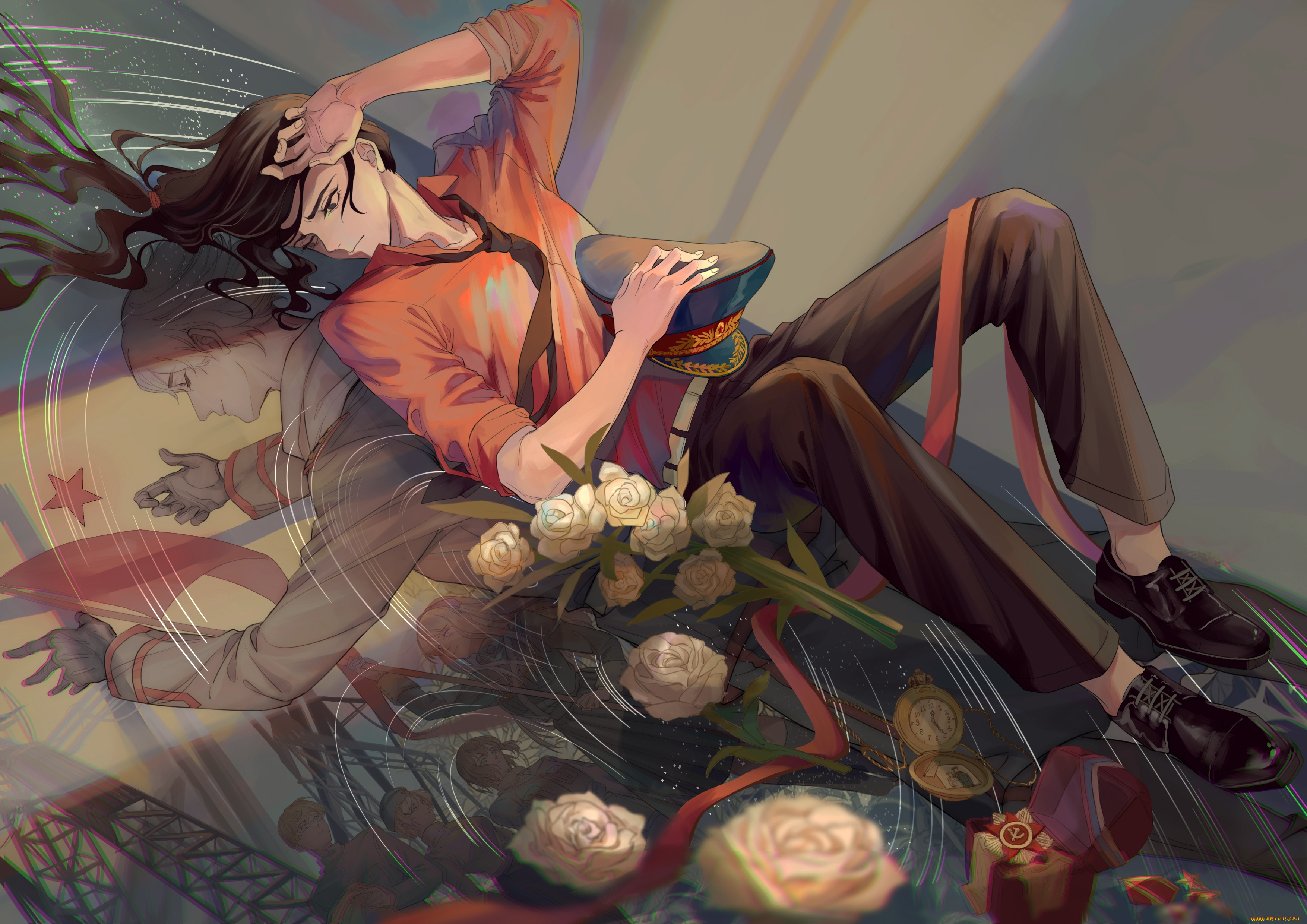 аниме, hetalia, , axis, powers, хеталия, и, страны, оси