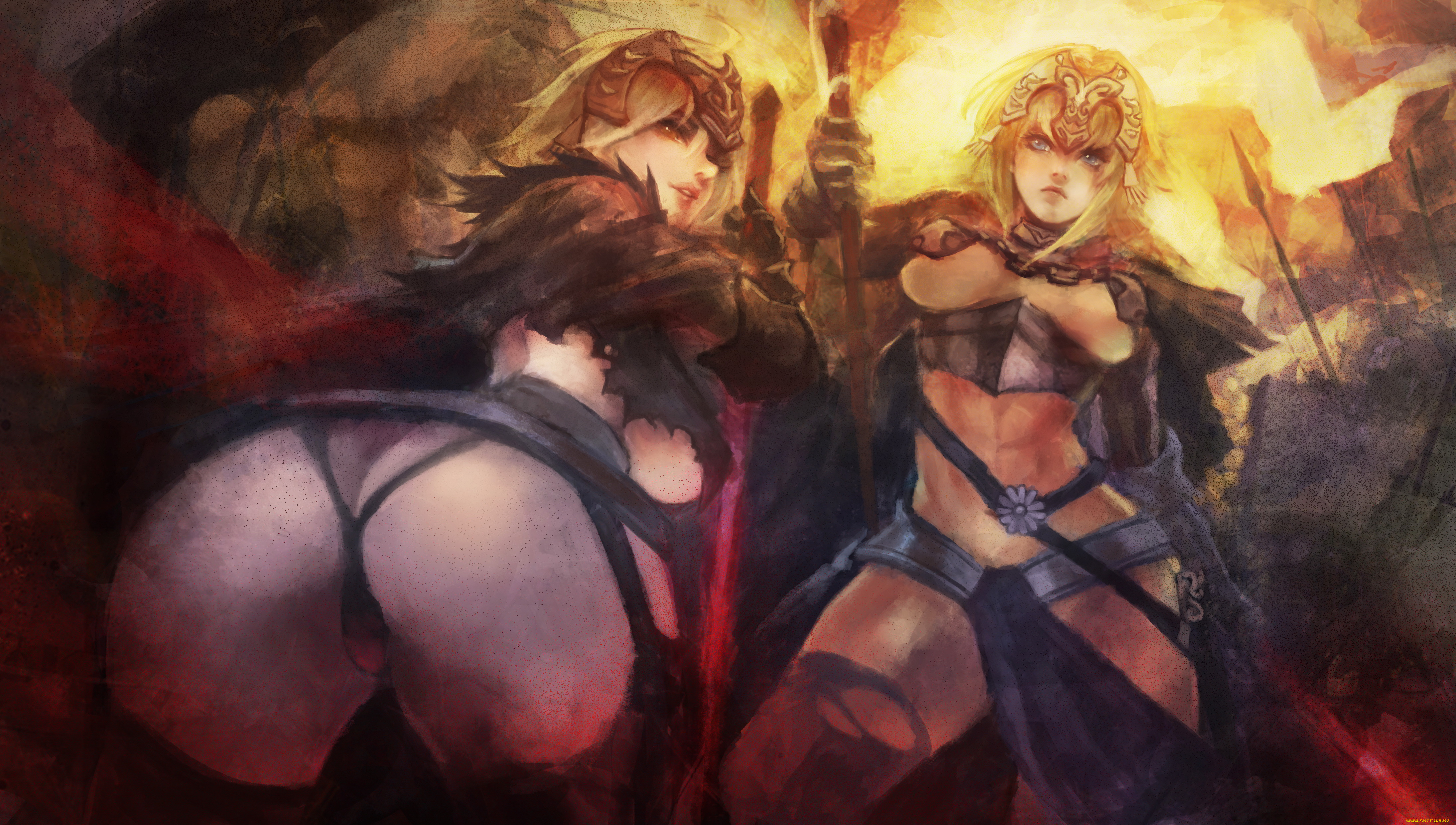 fate, grand, order, аниме, stay, night, , grand, order, , apocrypha, девушки, фон, униформа, взгляд