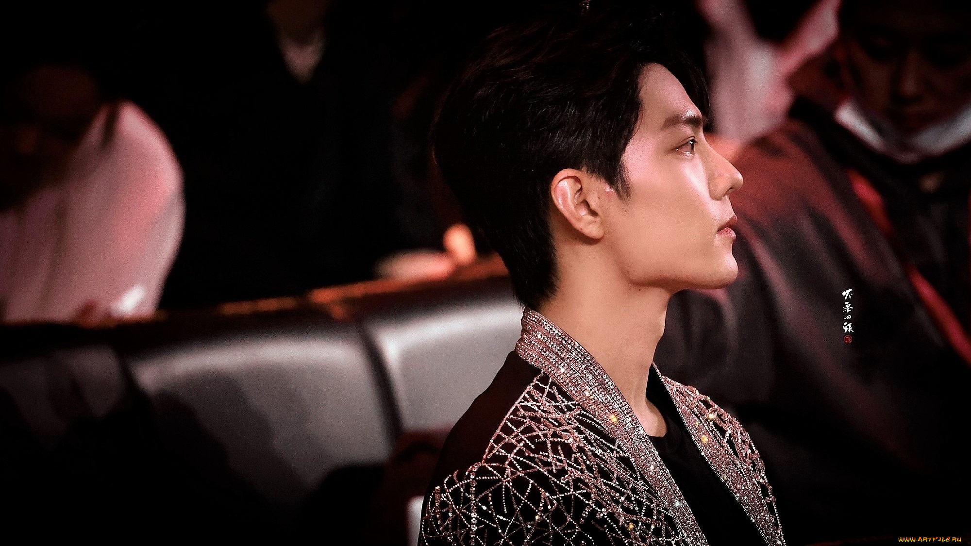 мужчины, xiao, zhan, лицо, зал, люди