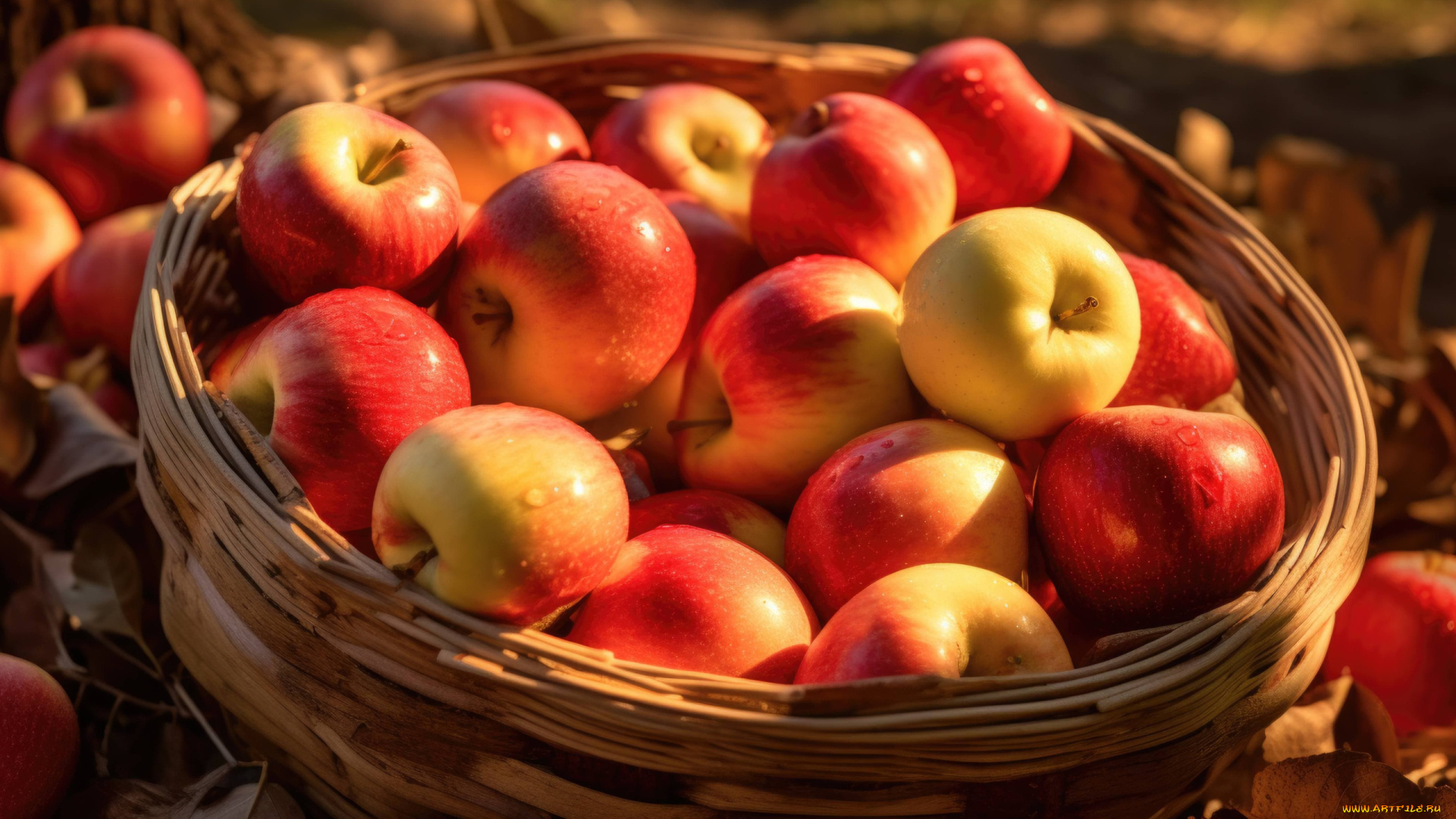 3д, графика, еда-, food, яблоки