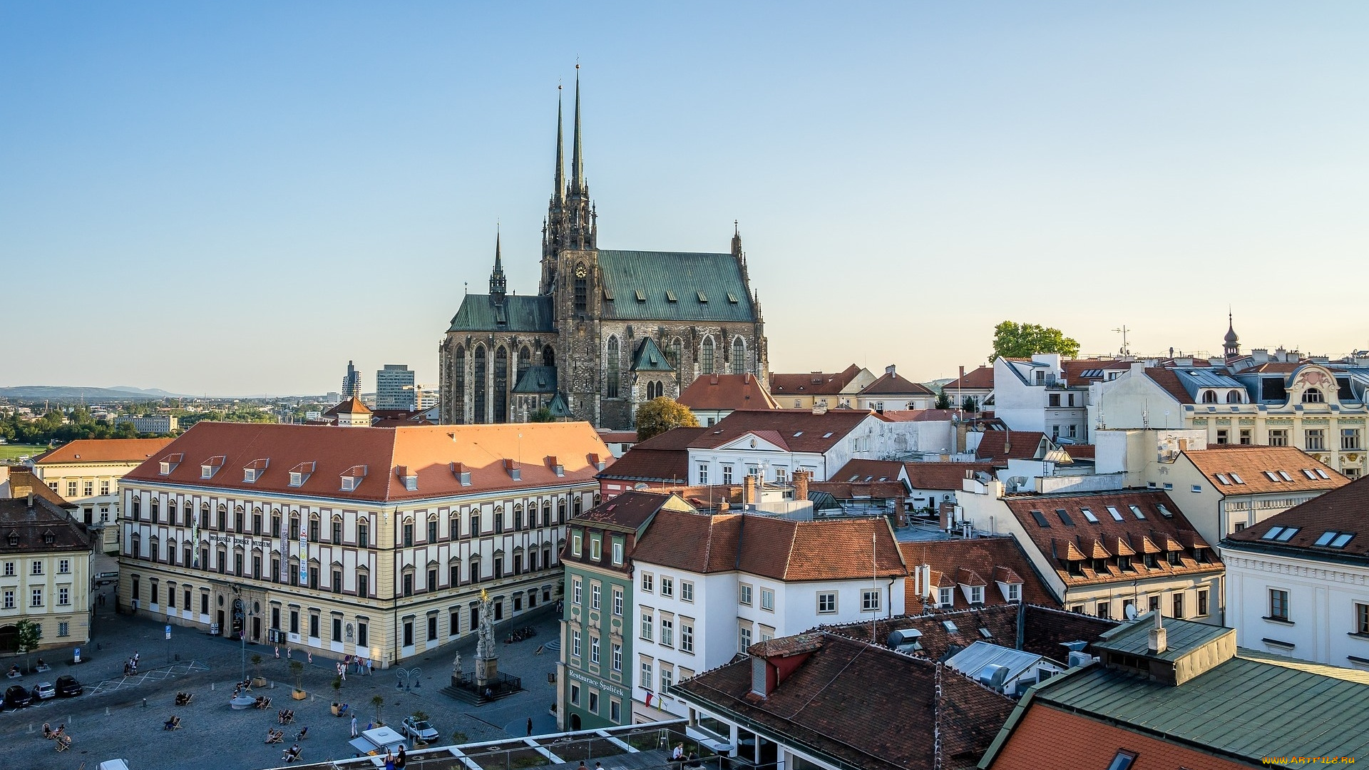 brno, moravia, czechia, города, -, панорамы