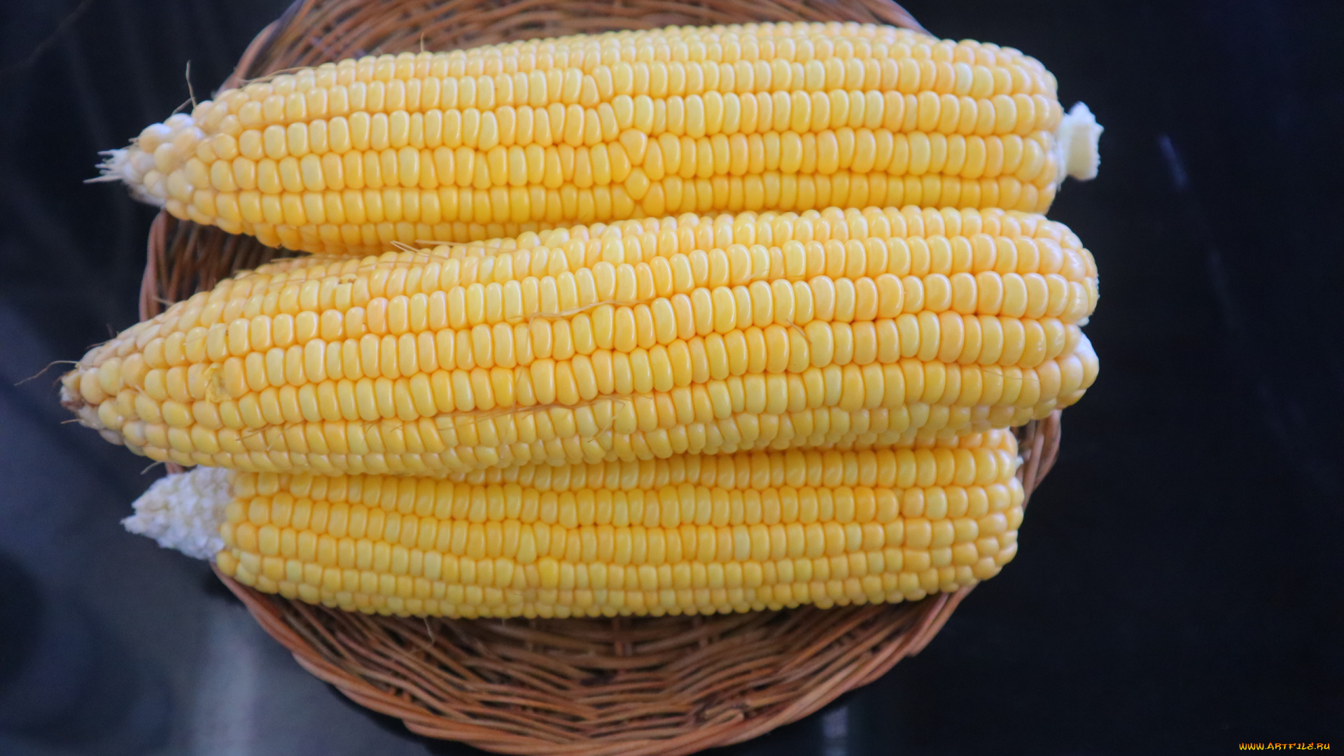 еда, кукуруза, початки
