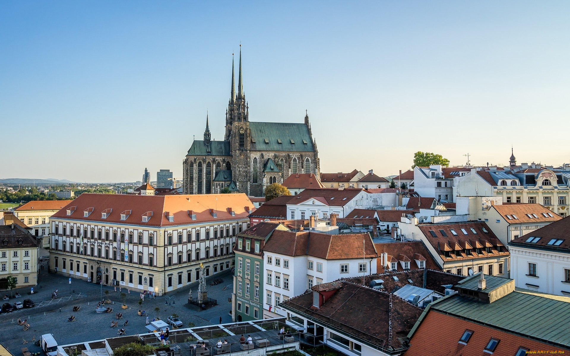 brno, moravia, czechia, города, -, панорамы