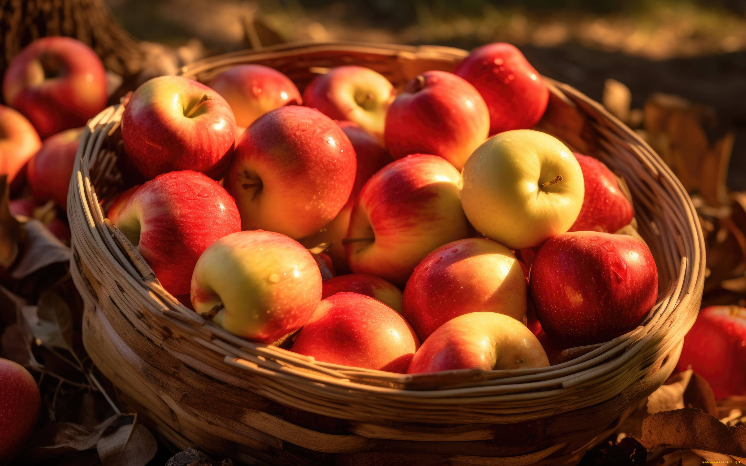 3д, графика, еда-, food, яблоки