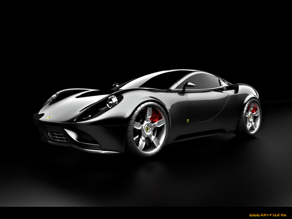 ferrari, concept, автомобили, 3д