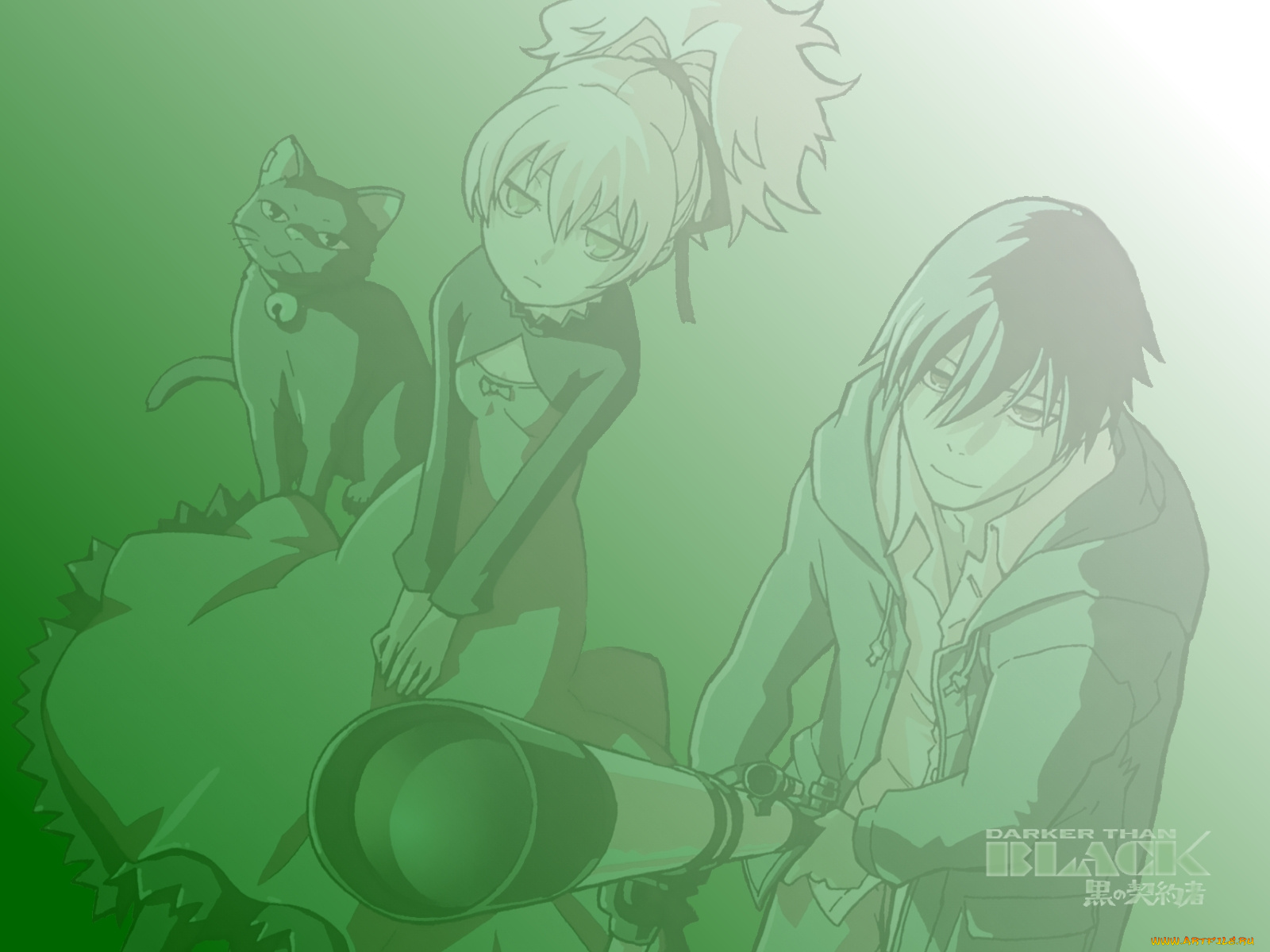 аниме, darker, than, black