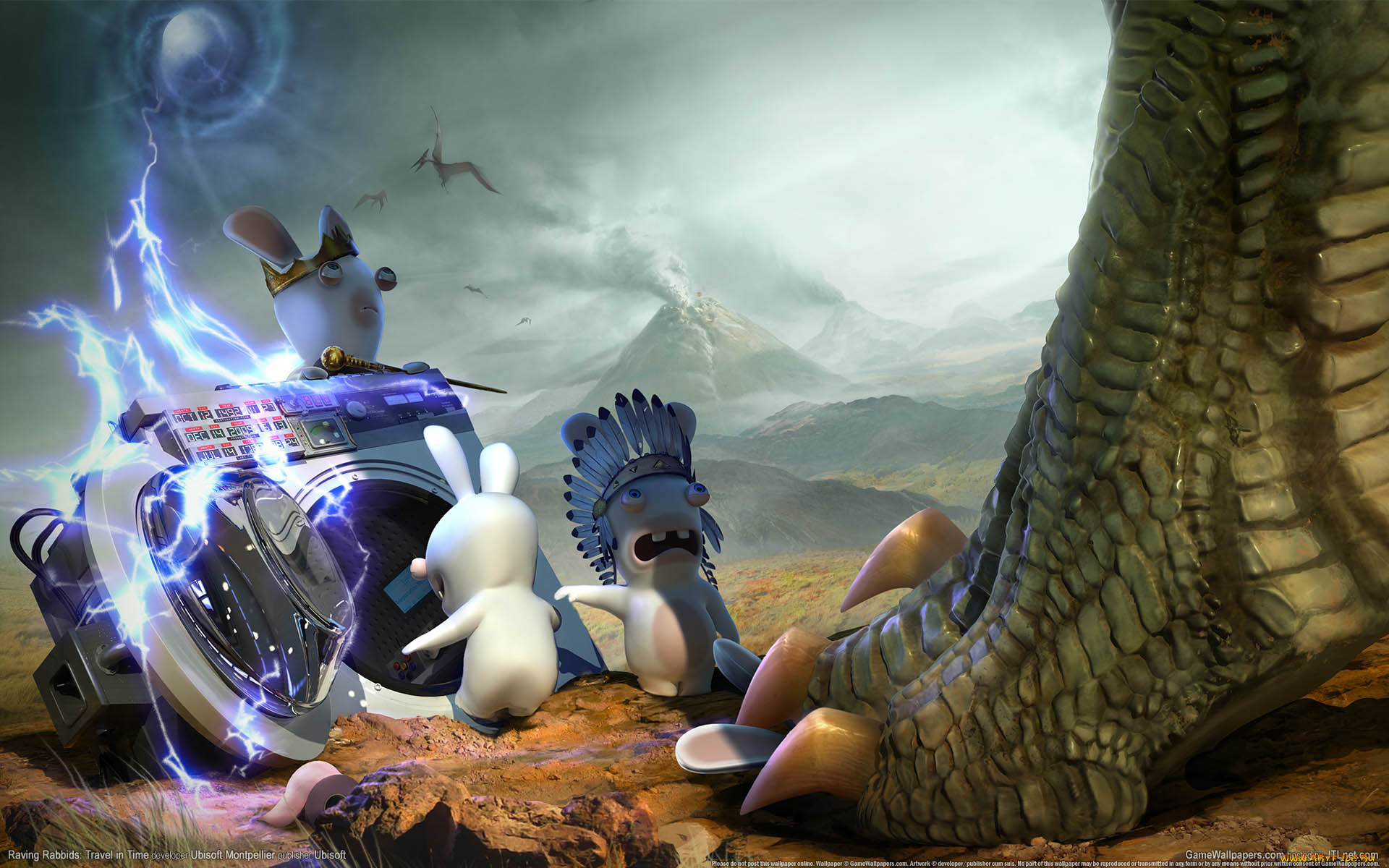 raving, rabbids, travel, in, time, видео, игры