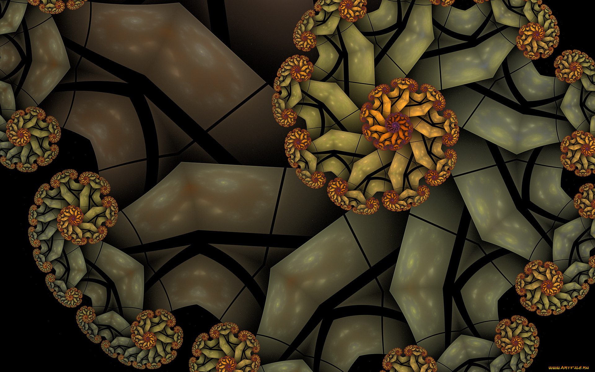 3д, графика, fractal, фракталы