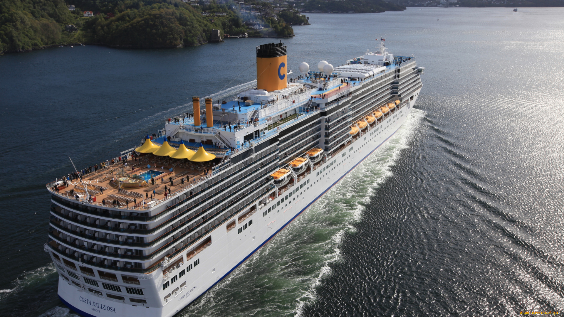 корабли, лайнеры, вода, круиз