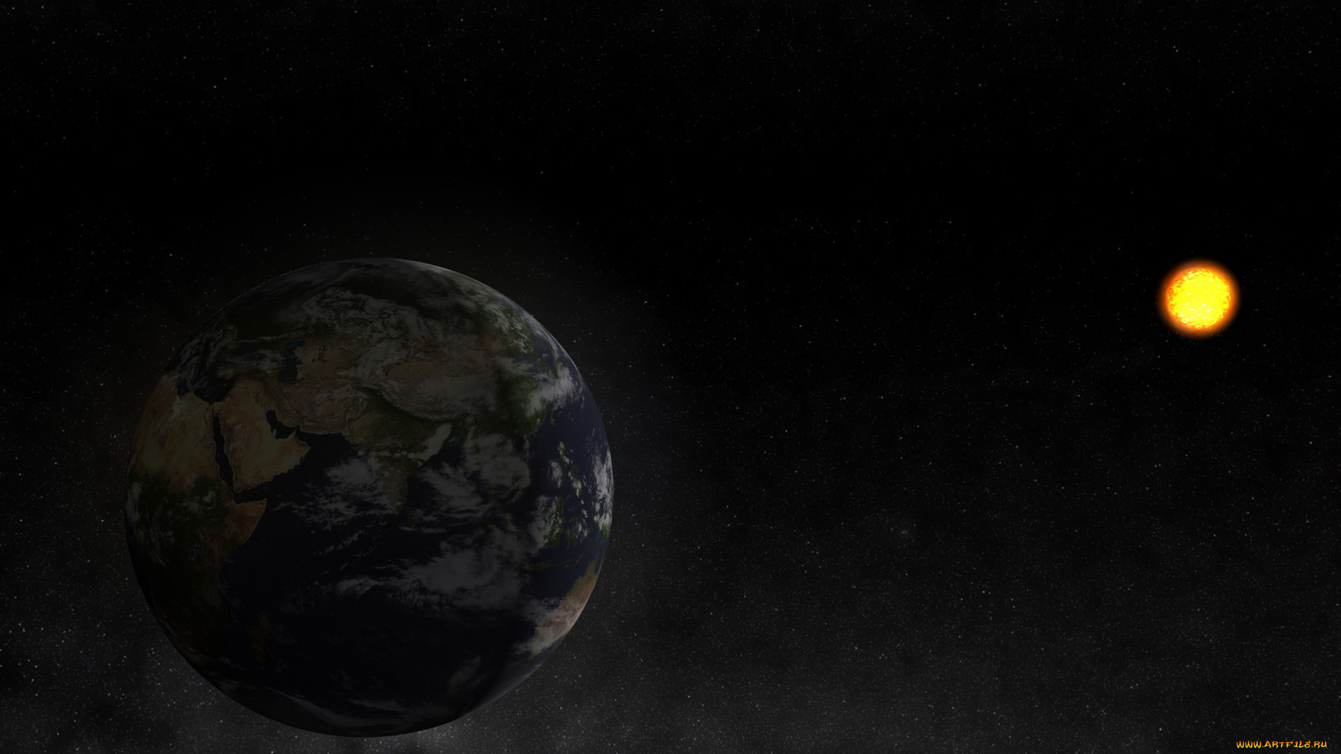 космос, арт, планета