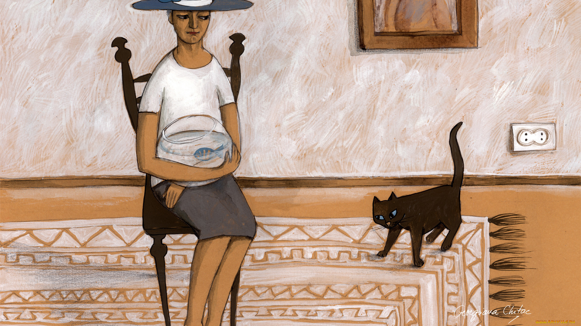 рисованные, georgiana, chitac,