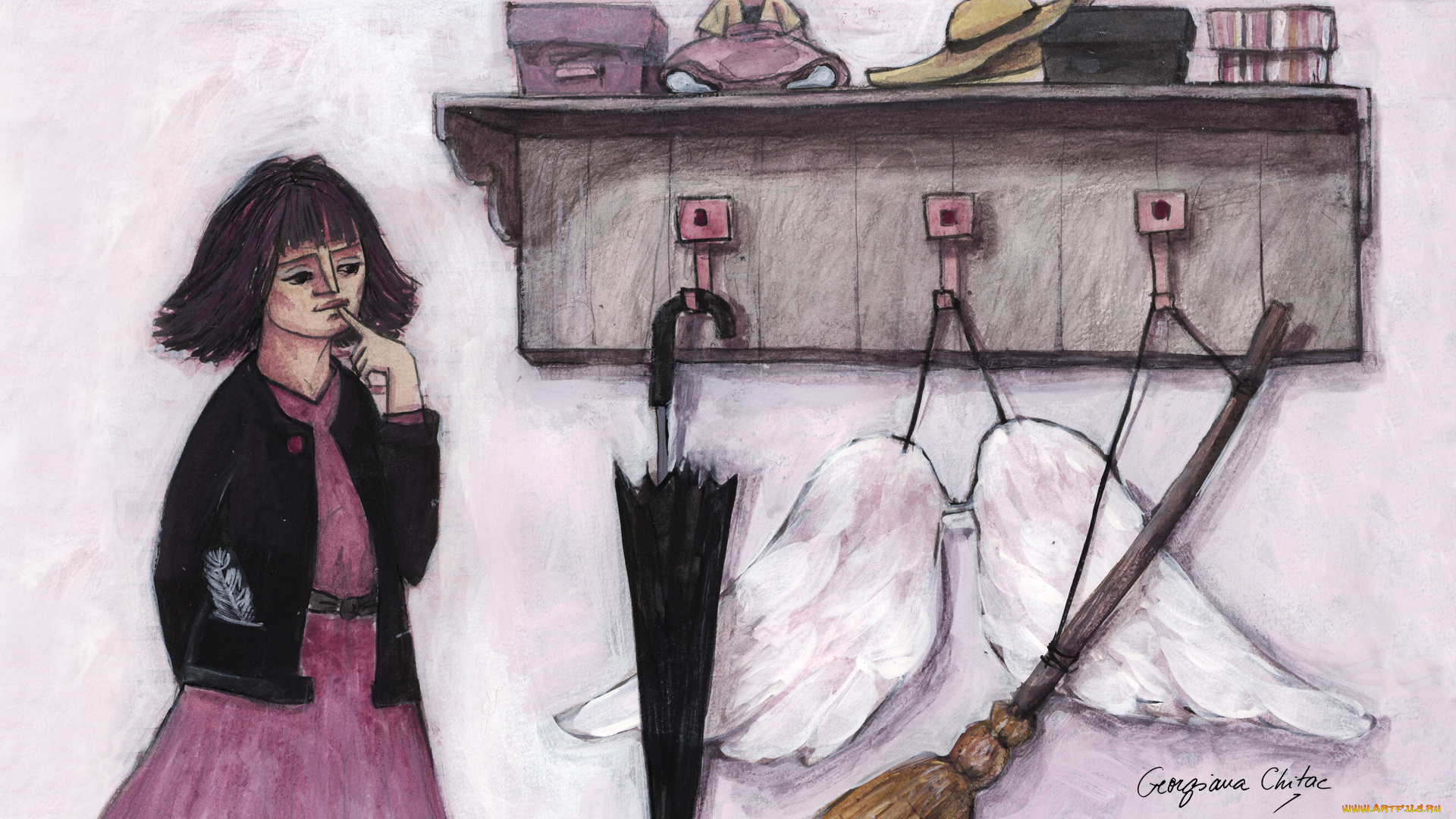 рисованные, georgiana, chitac,