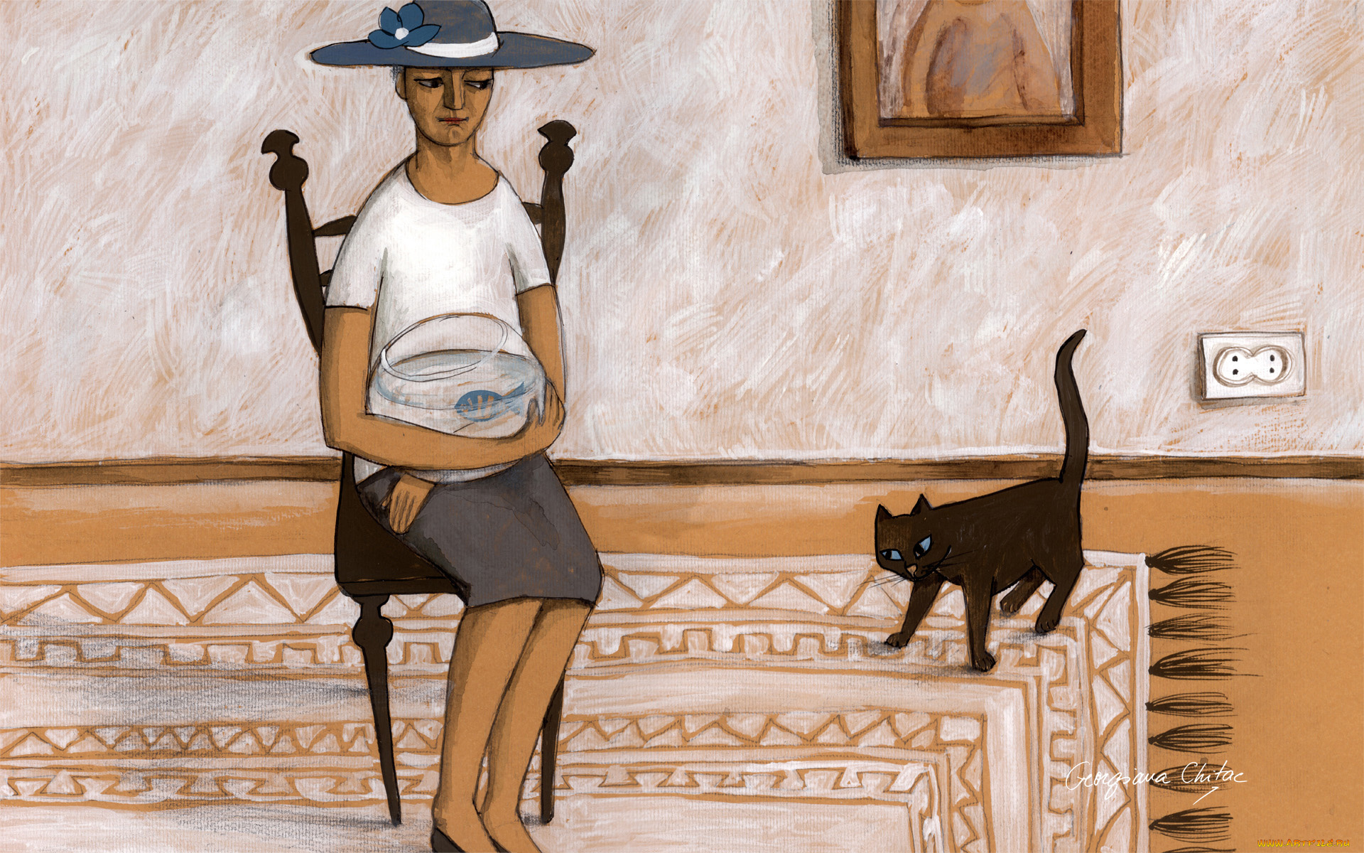 рисованные, georgiana, chitac,