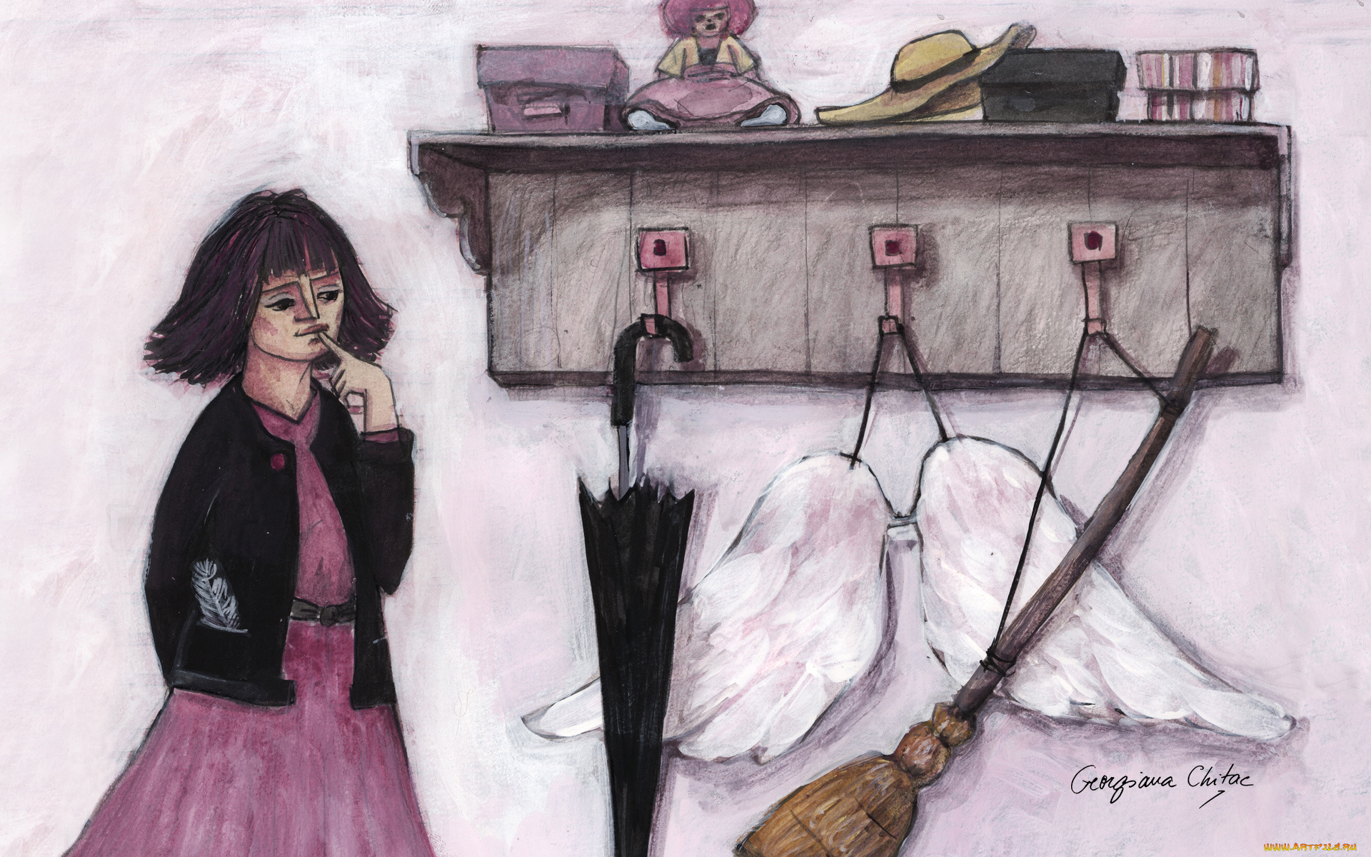 рисованные, georgiana, chitac,