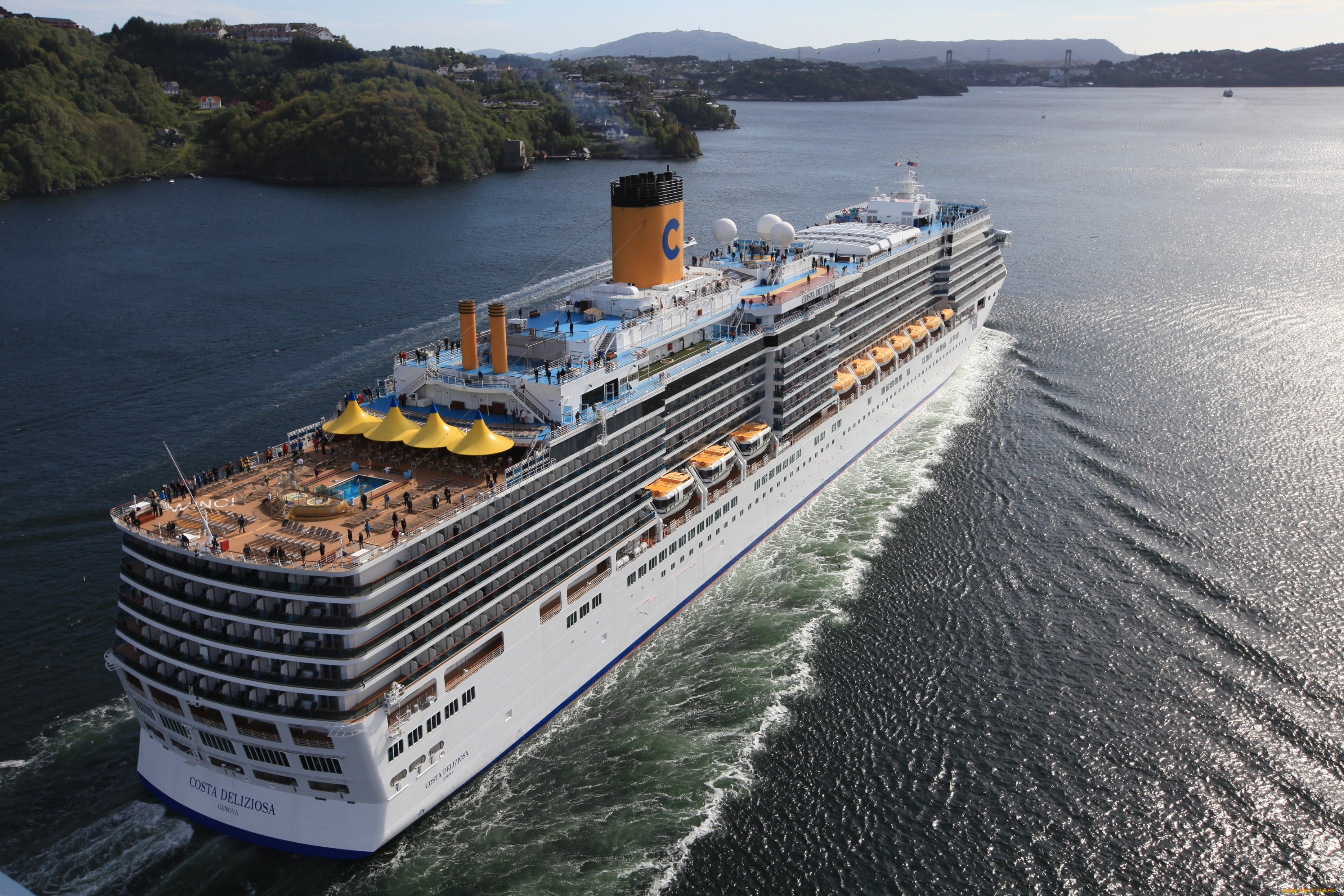 корабли, лайнеры, вода, круиз