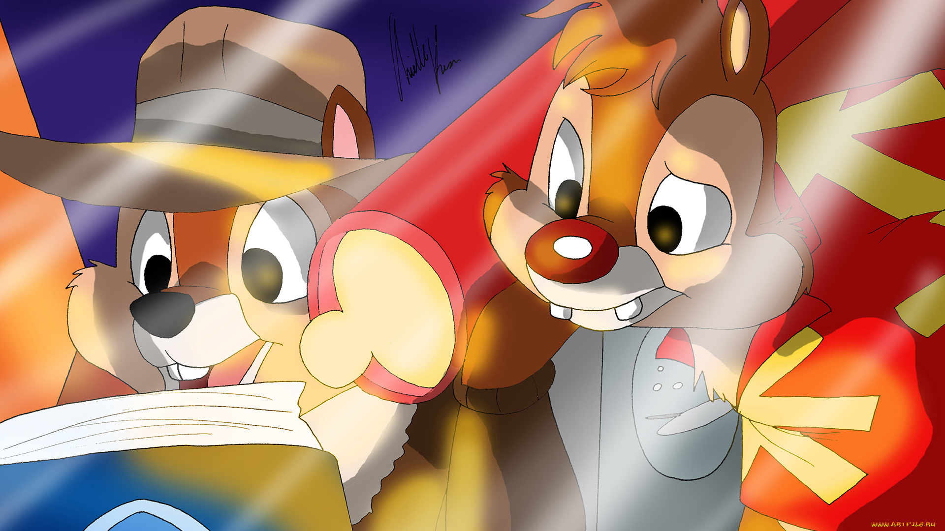 мультфильмы, chip, `n, dale, rescue, rangers, чип, и, дейл