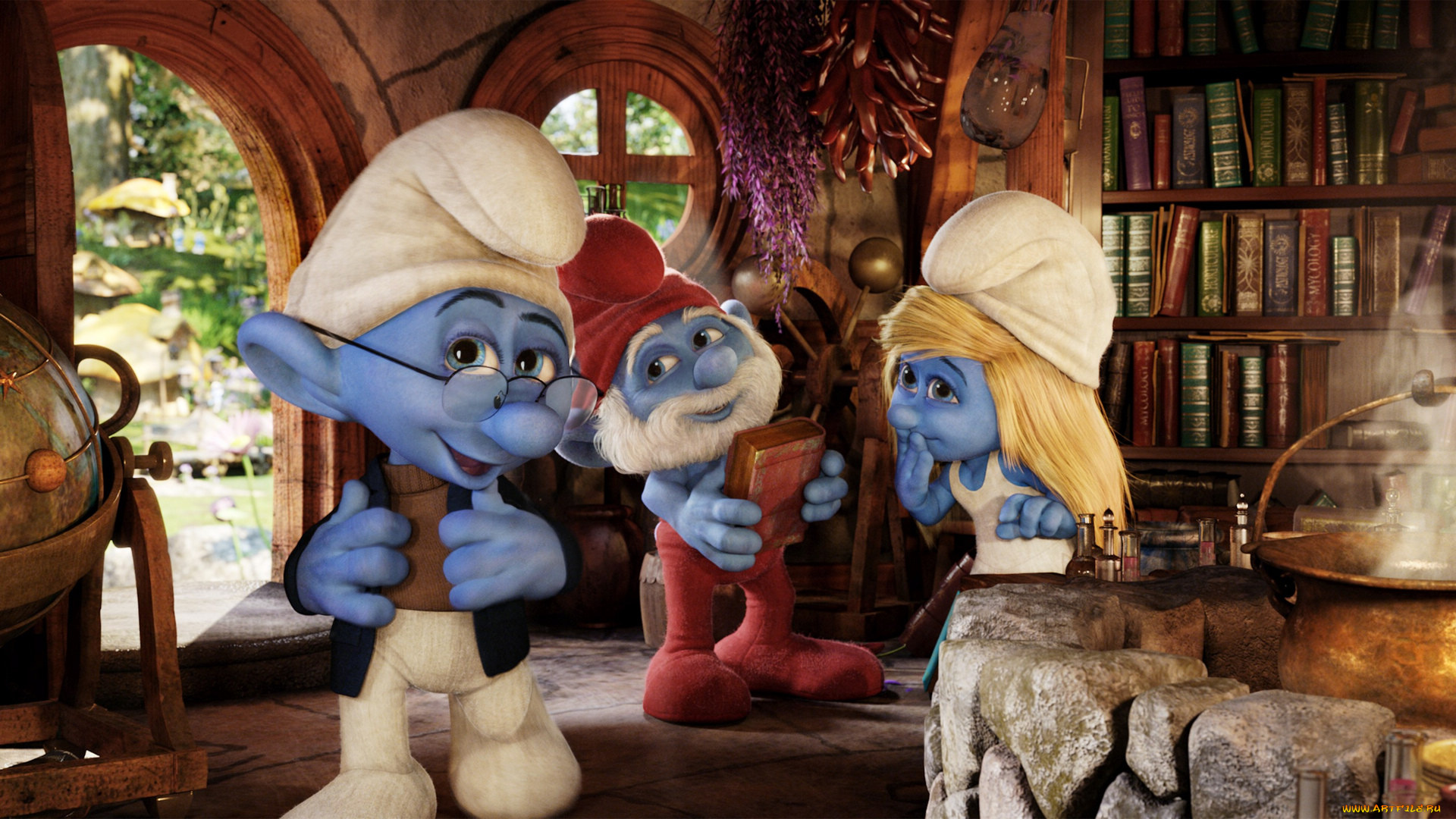 мультфильмы, the, smurfs, 2