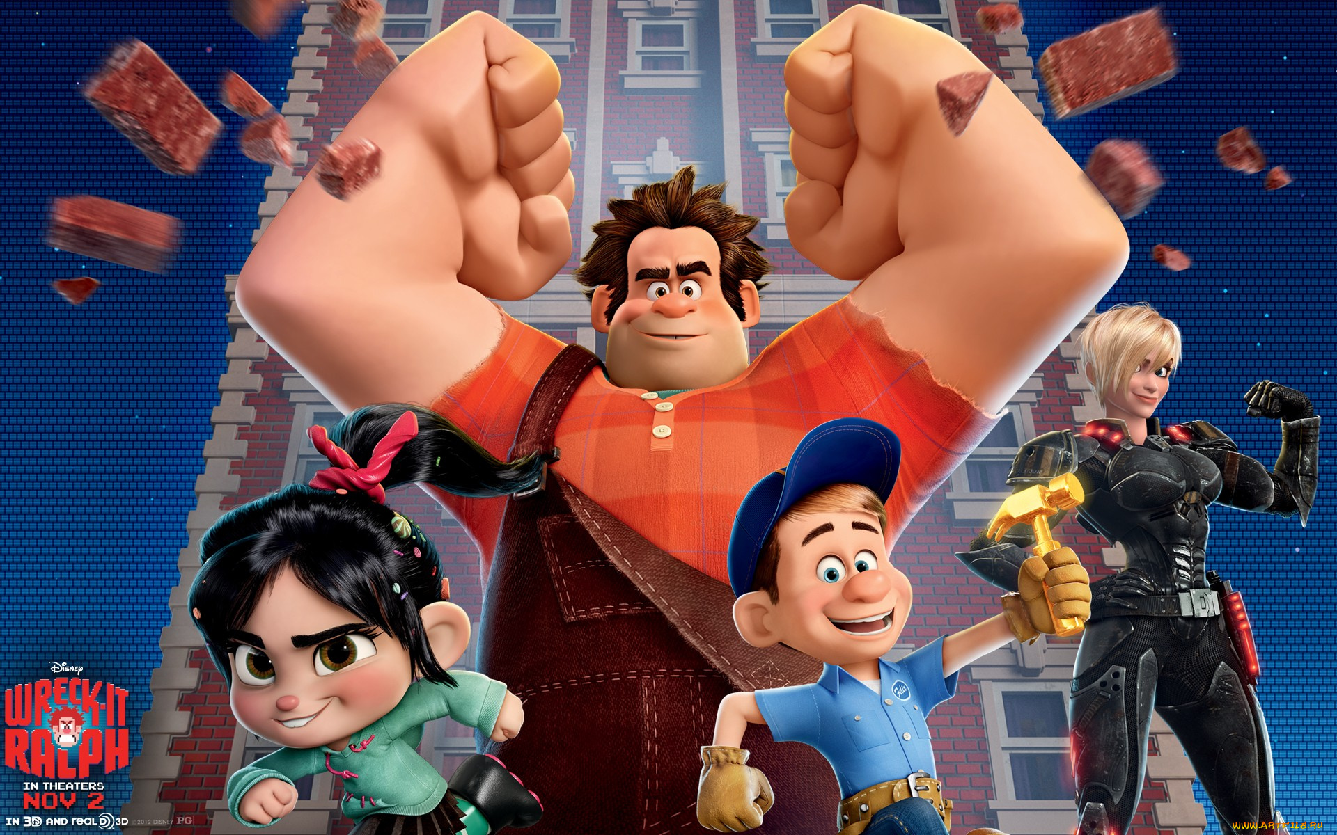 wreck, it, ralph, мультфильмы, ральф