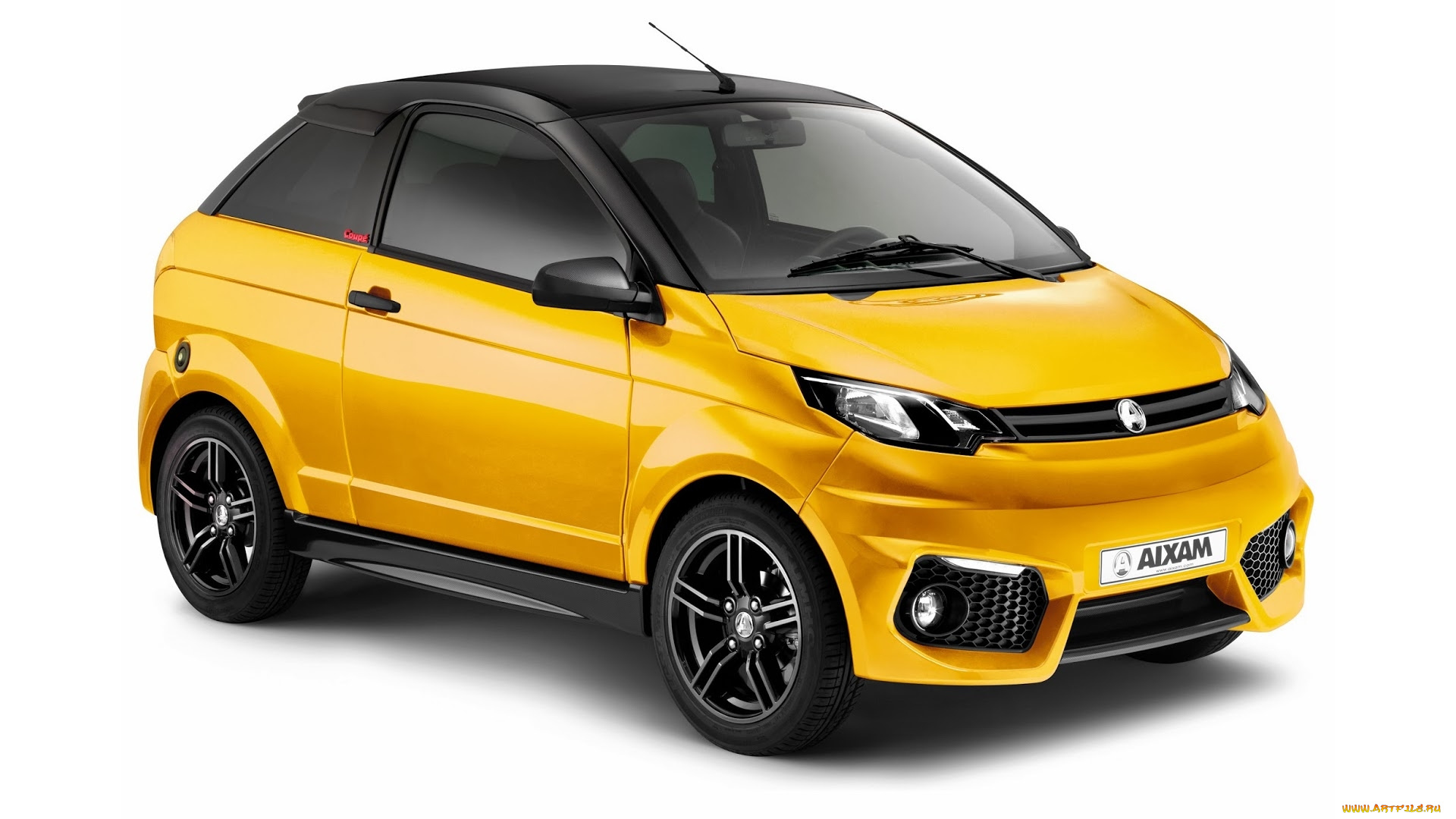 автомобили, -unsort, coupе, gti, aixam, желтый, 2014г