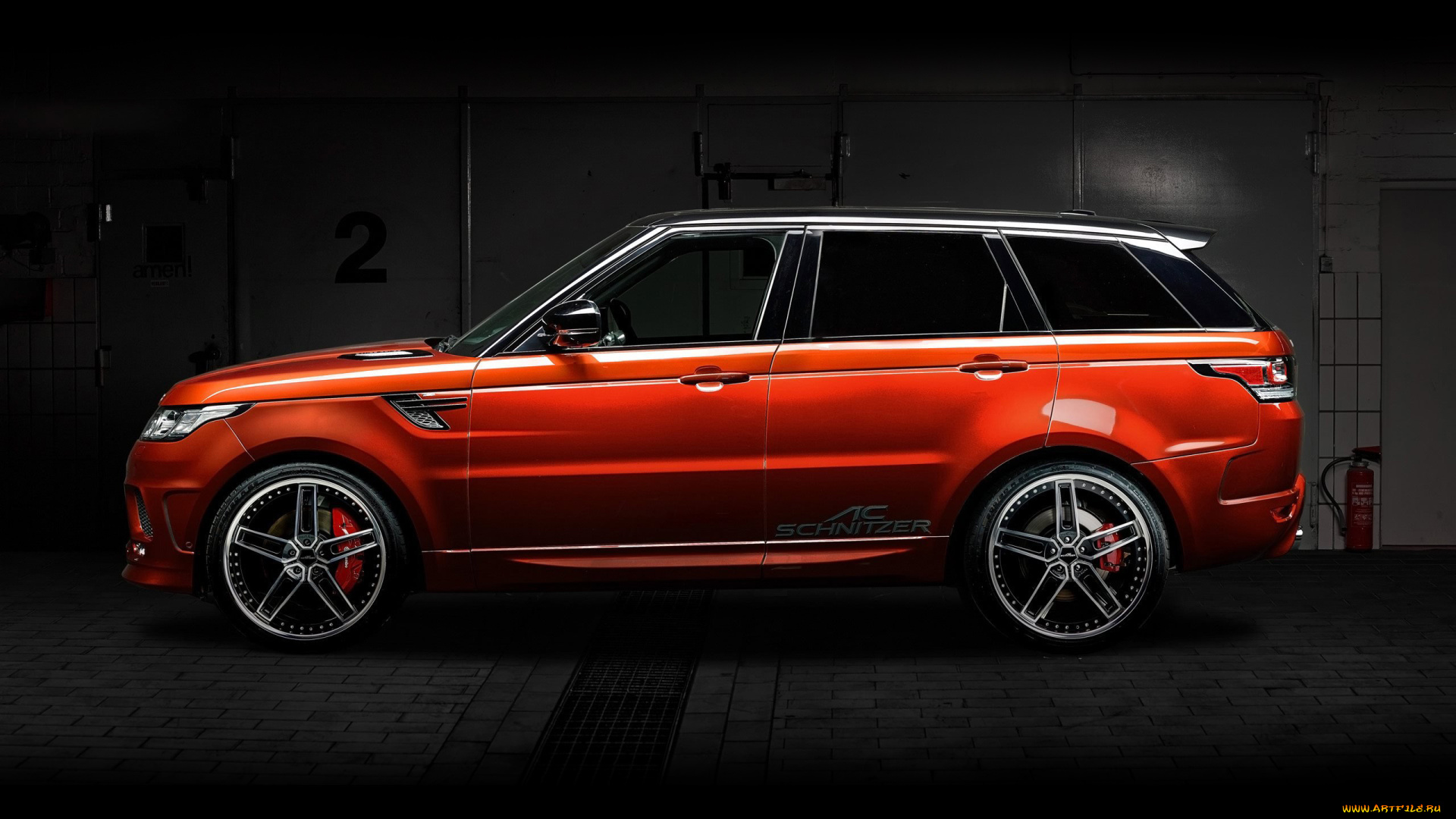 автомобили, range, rover, orange, rover, range