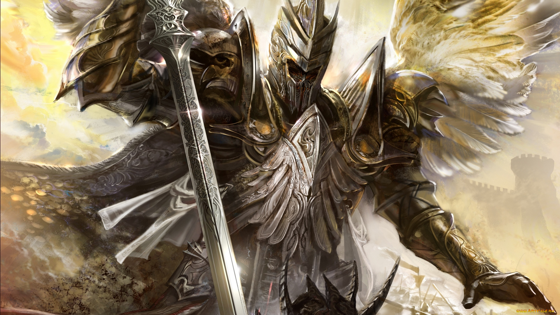 legend, of, the, cryptids, видео, игры, ангел, меч, доспехи, замок, сражение