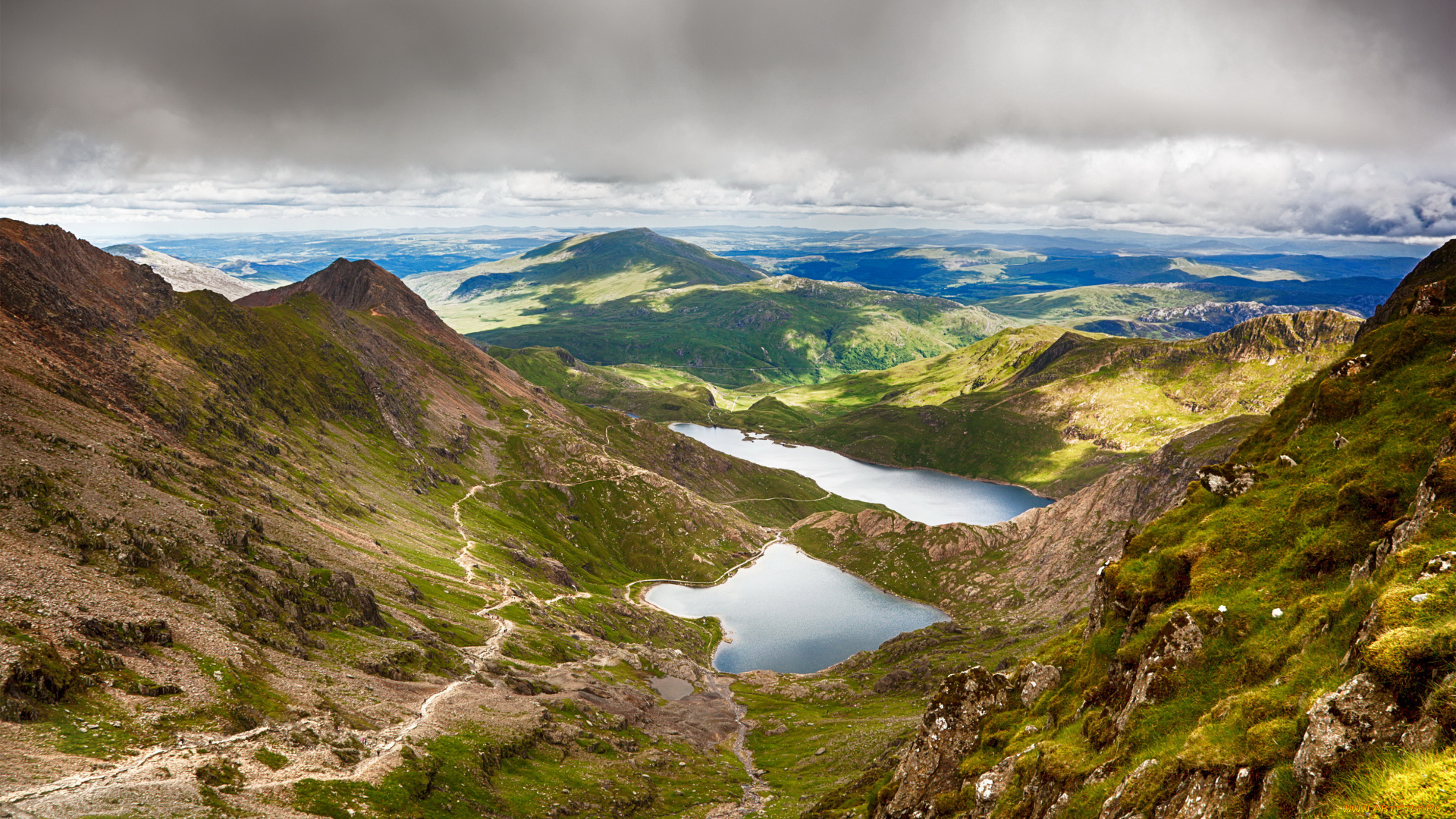 природа, пейзажи, пейзаж, трава, озеро, горы