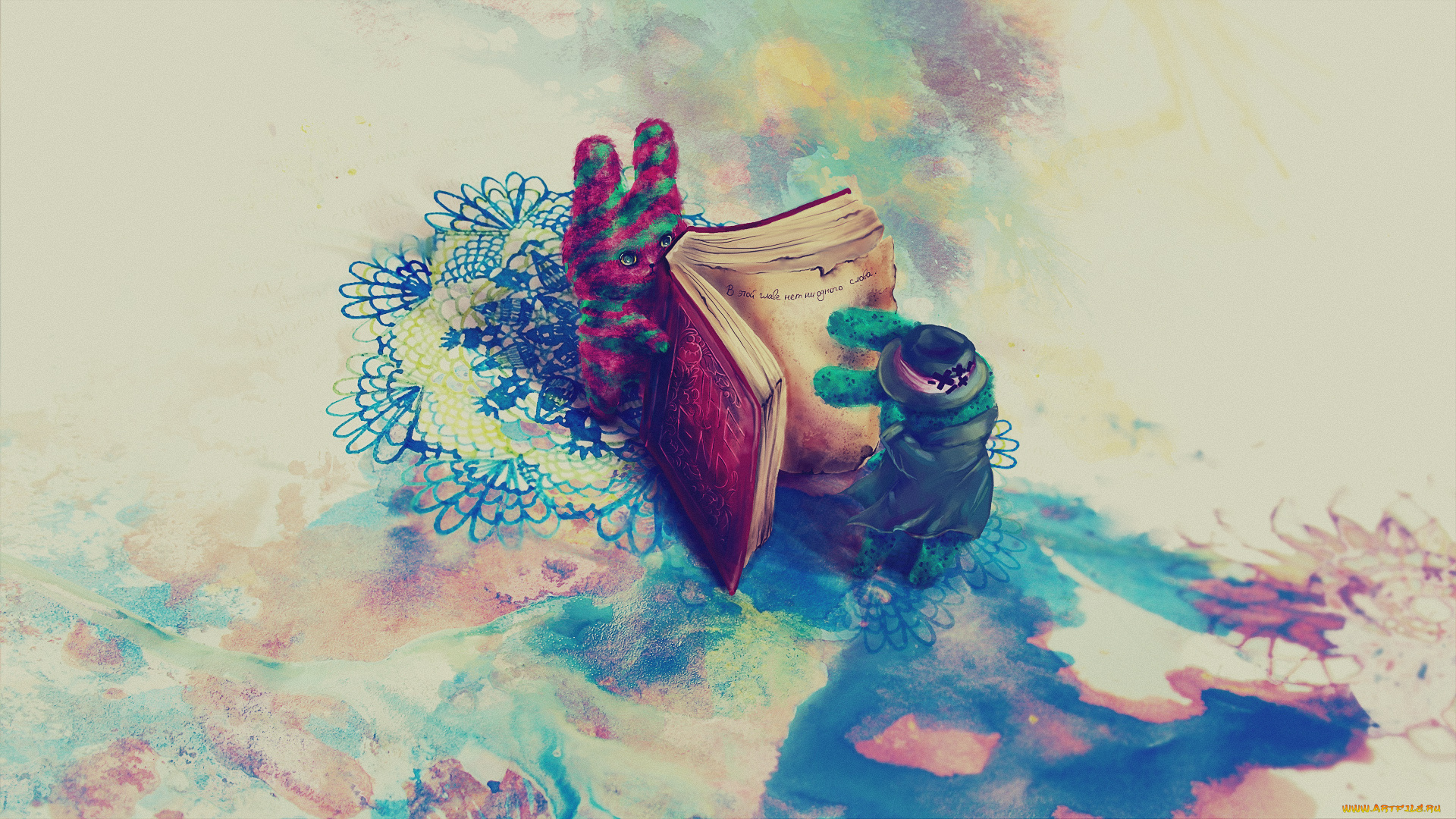 рисованные, животные, , сказочные, , мифические, текст, человечек, книга