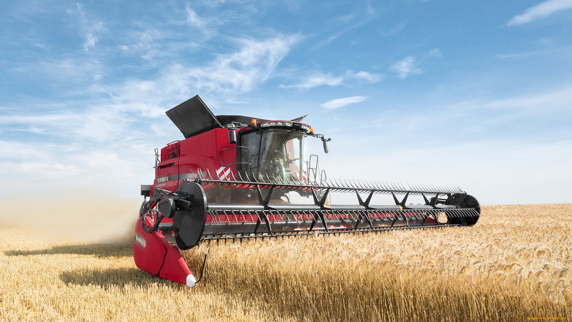 техника, комбайны, поле, уборочная, комбайн