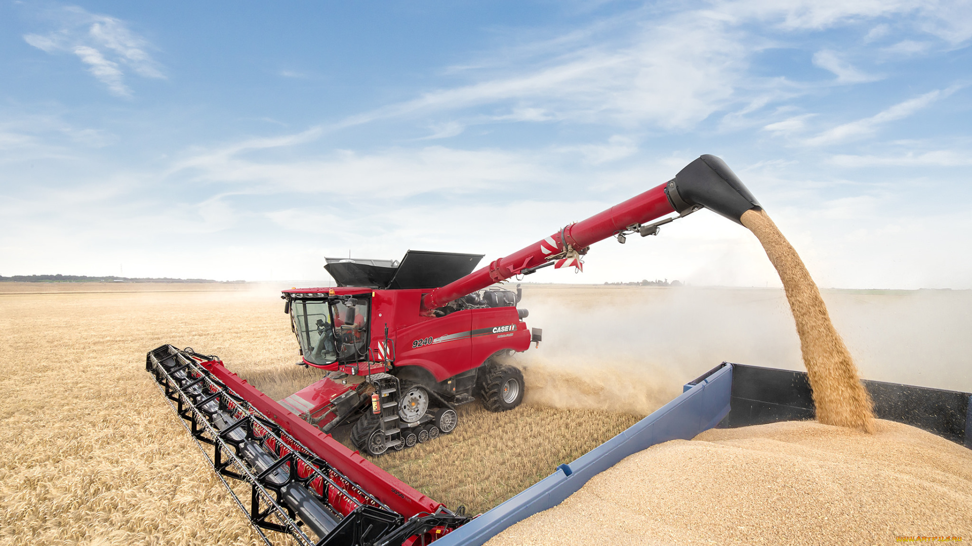 техника, комбайны, уборочная, комбайн, поле