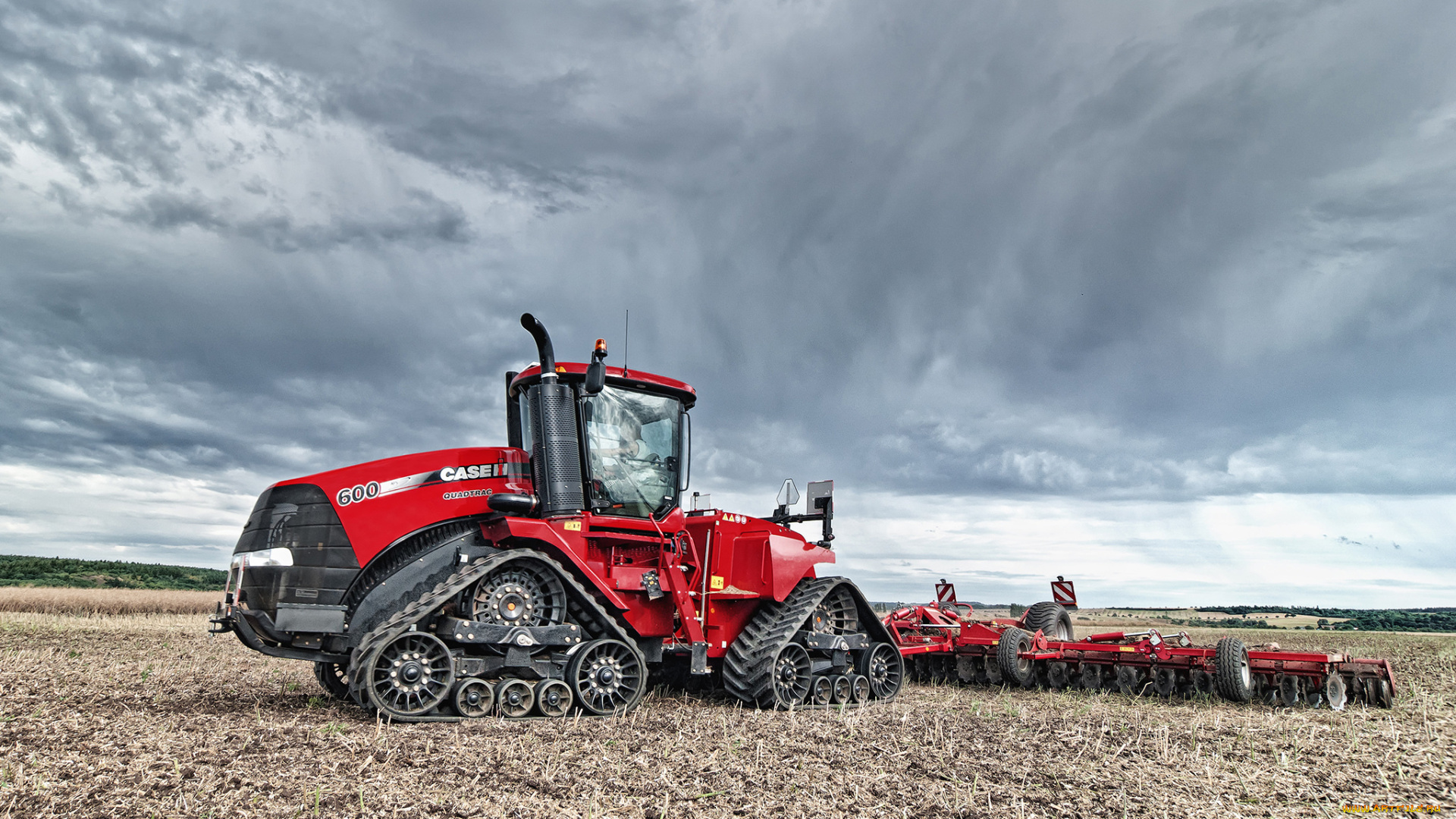 техника, тракторы, на, гусенецах, гусеничный, трактор, тяжелый