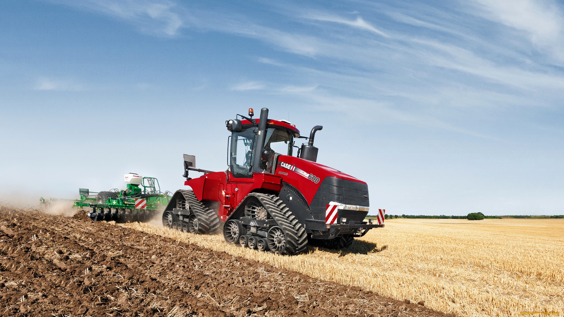 техника, тракторы, на, гусенецах, трактор, гусеничный, тяжелый