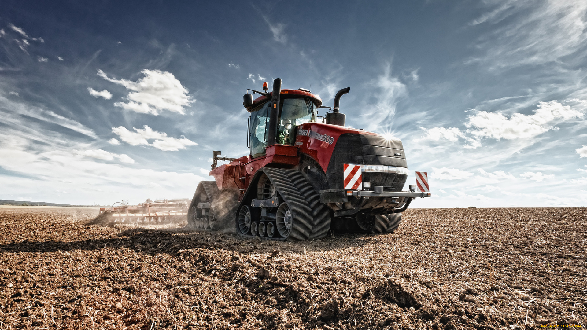 техника, тракторы, на, гусенецах, тяжелый, трактор, гусеничный