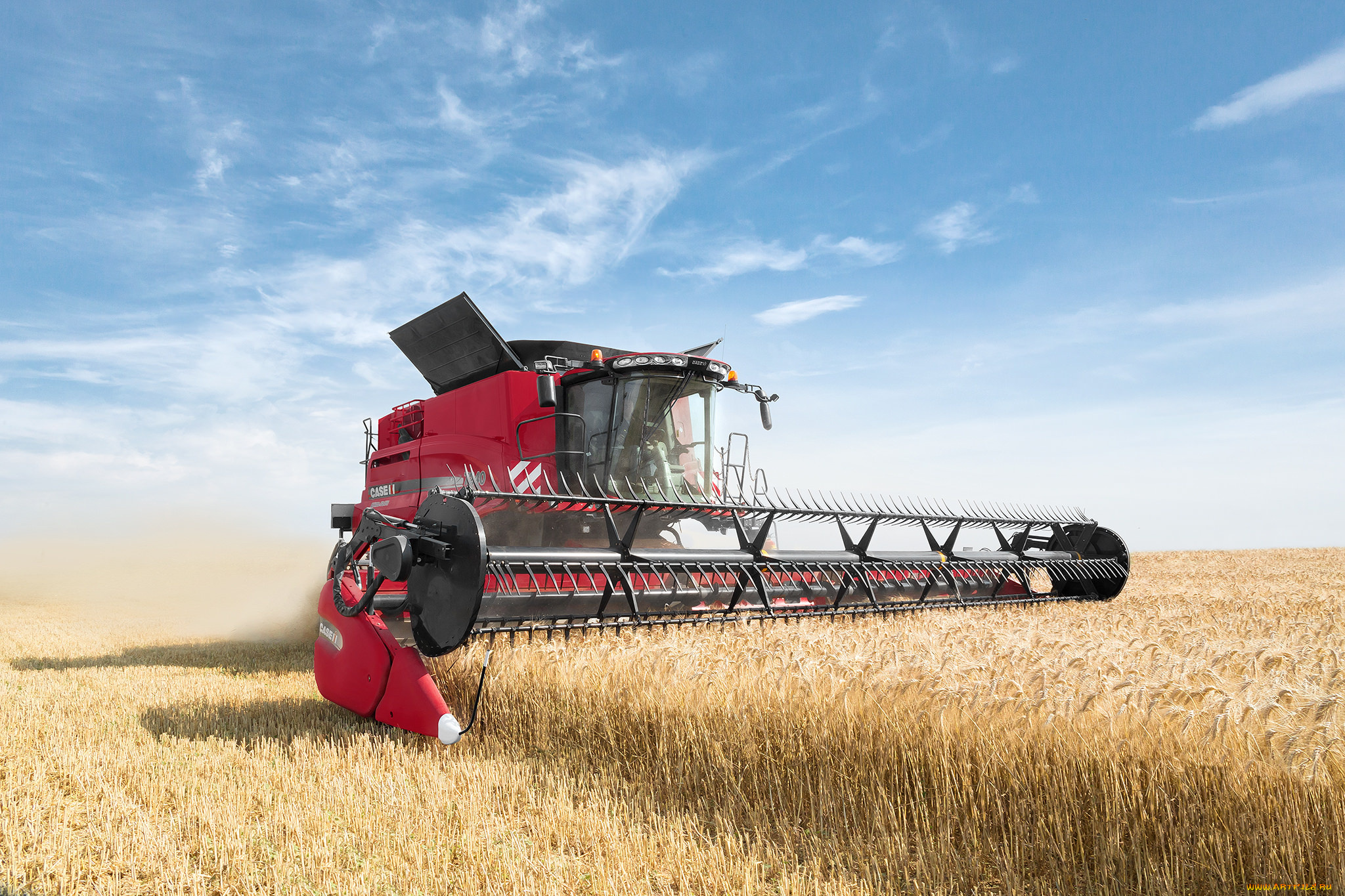 техника, комбайны, поле, уборочная, комбайн
