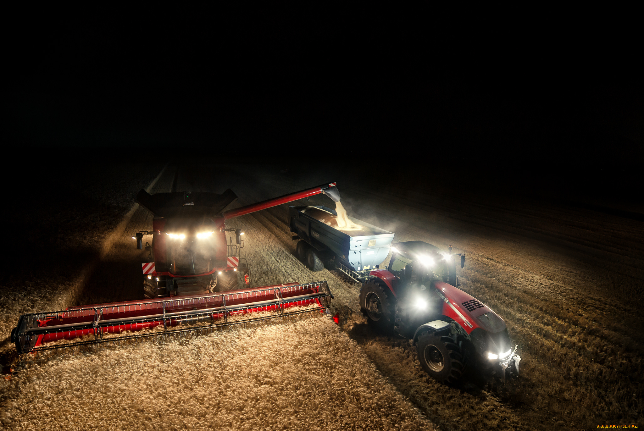 техника, комбайны, поле, уборочная, комбайн