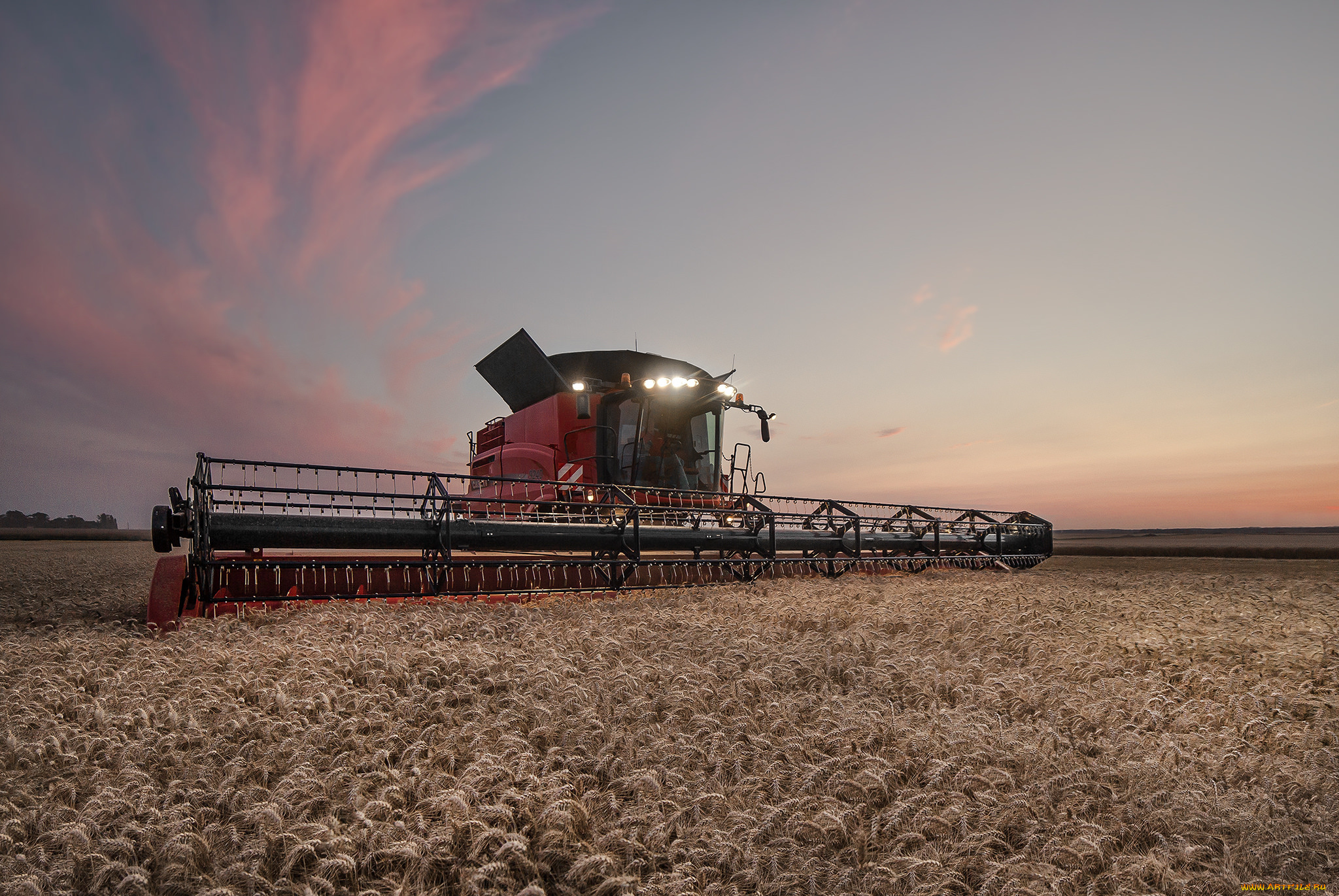 техника, комбайны, уборочная, комбайн, поле
