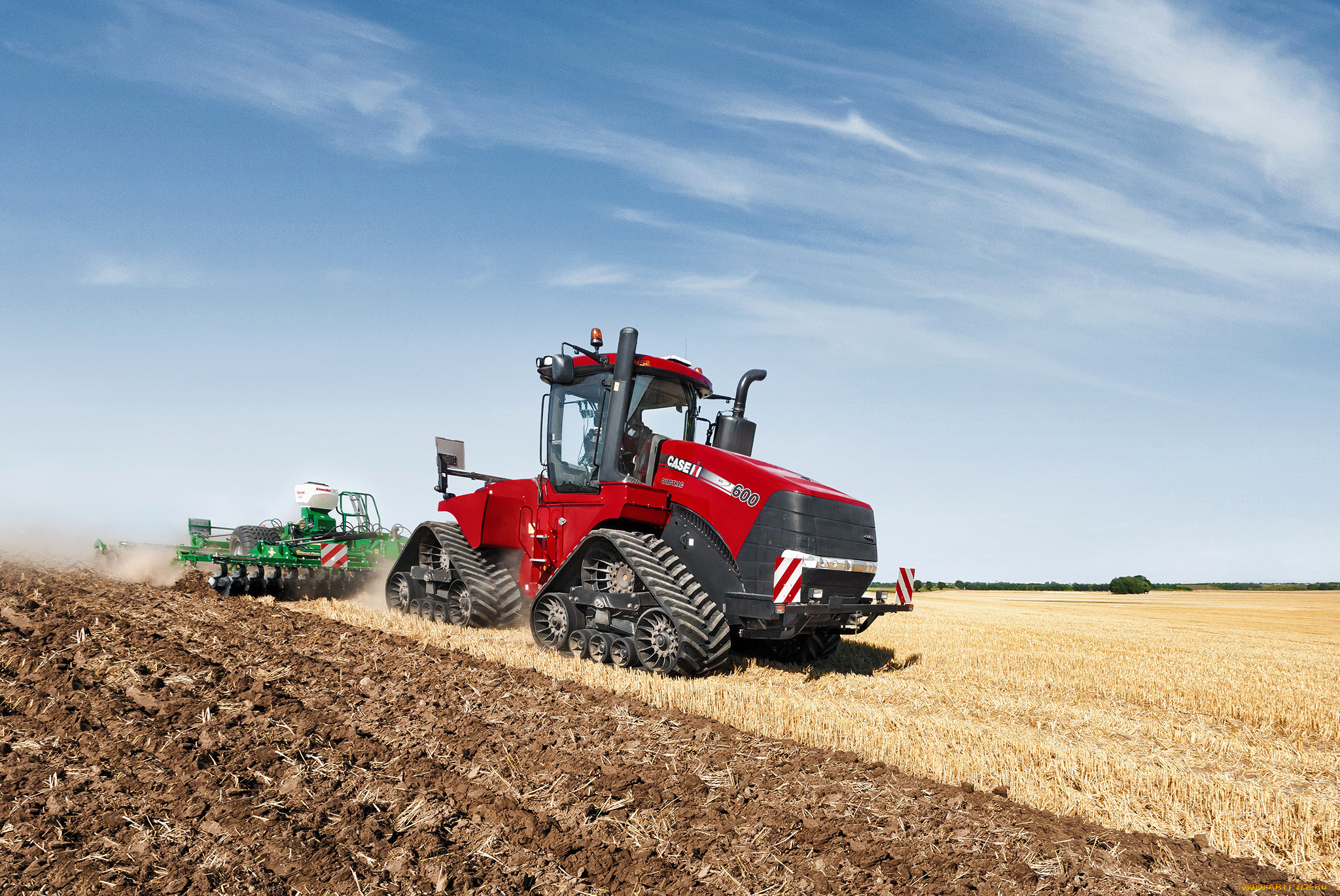 техника, тракторы, на, гусенецах, трактор, гусеничный, тяжелый