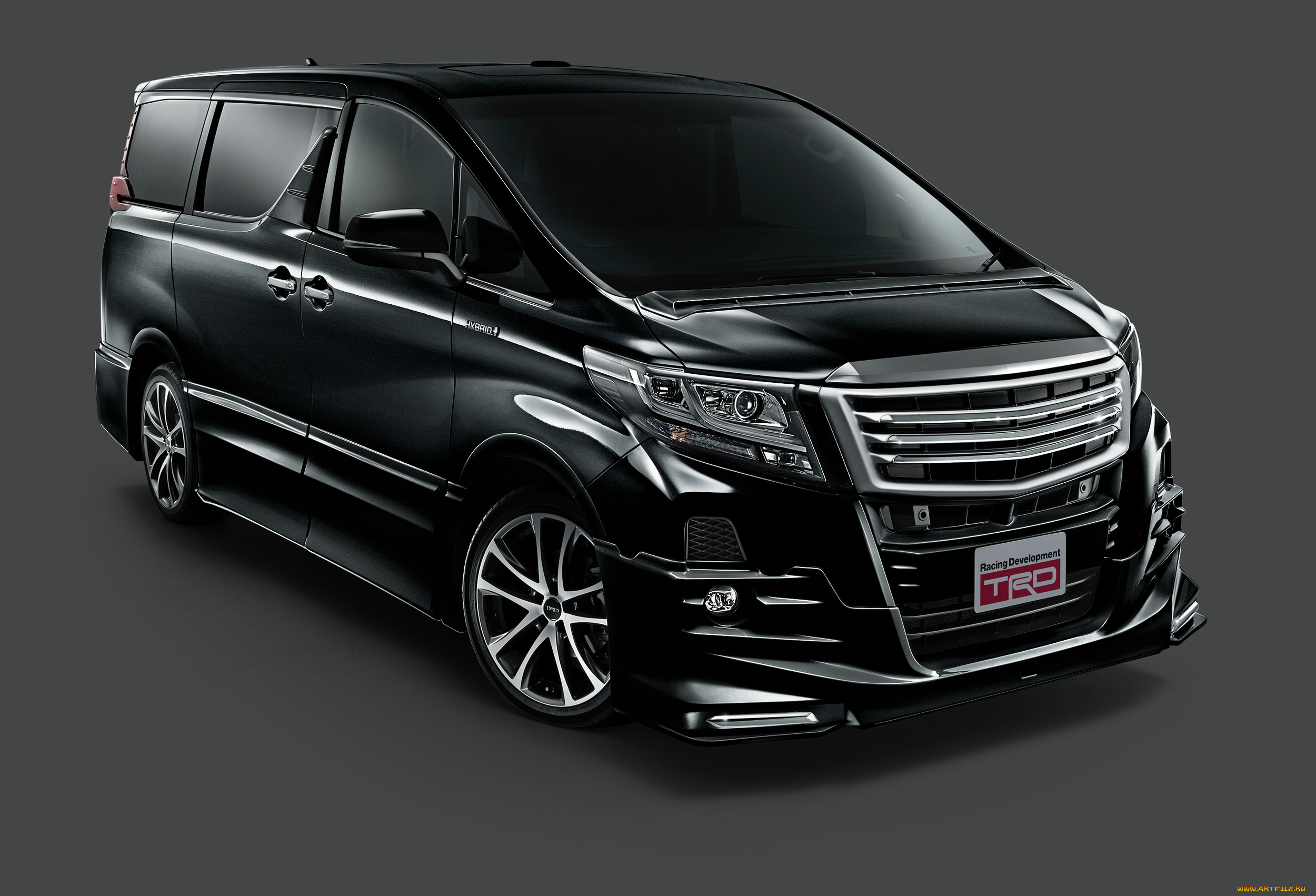 автомобили, toyota, trd, alphard, hybrid, 2015г, темный