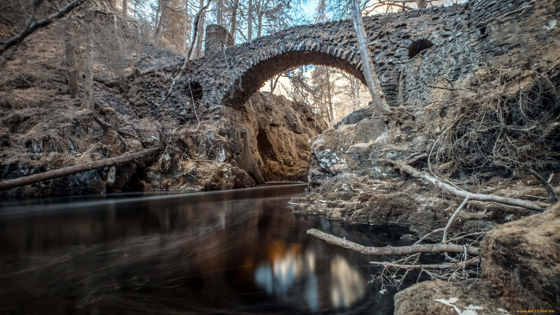 природа, реки, озера, река, мост, пейзаж