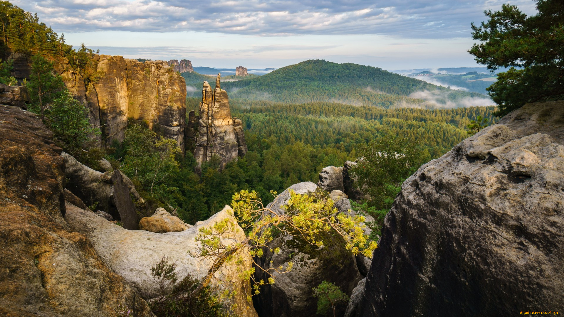 природа, горы, простор